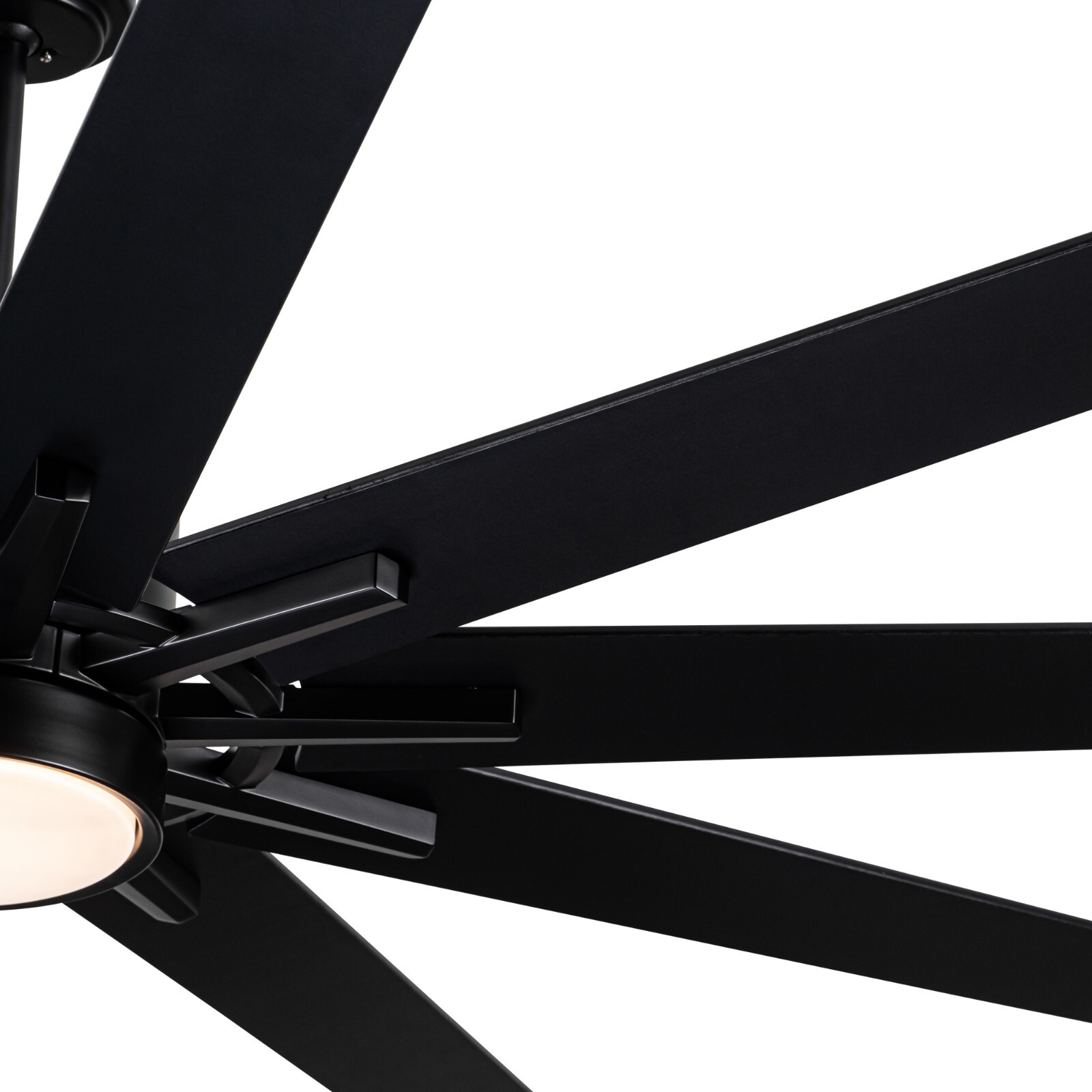 72'' Integarted LED Large Black Double Finish Ceiling Fan with Remote Control