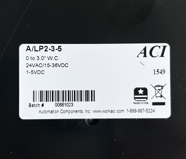 ACI A/LP2-3-5 Differential Pressure Transmitter
