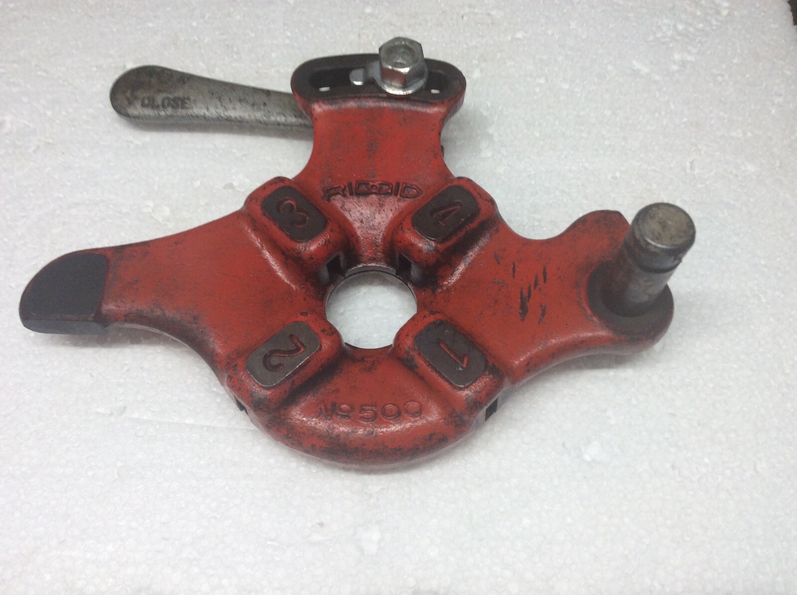 Ridgid No. 500 Die Head ,1/8" MONO diehead, 535, 1822, 300 with carriage assy.