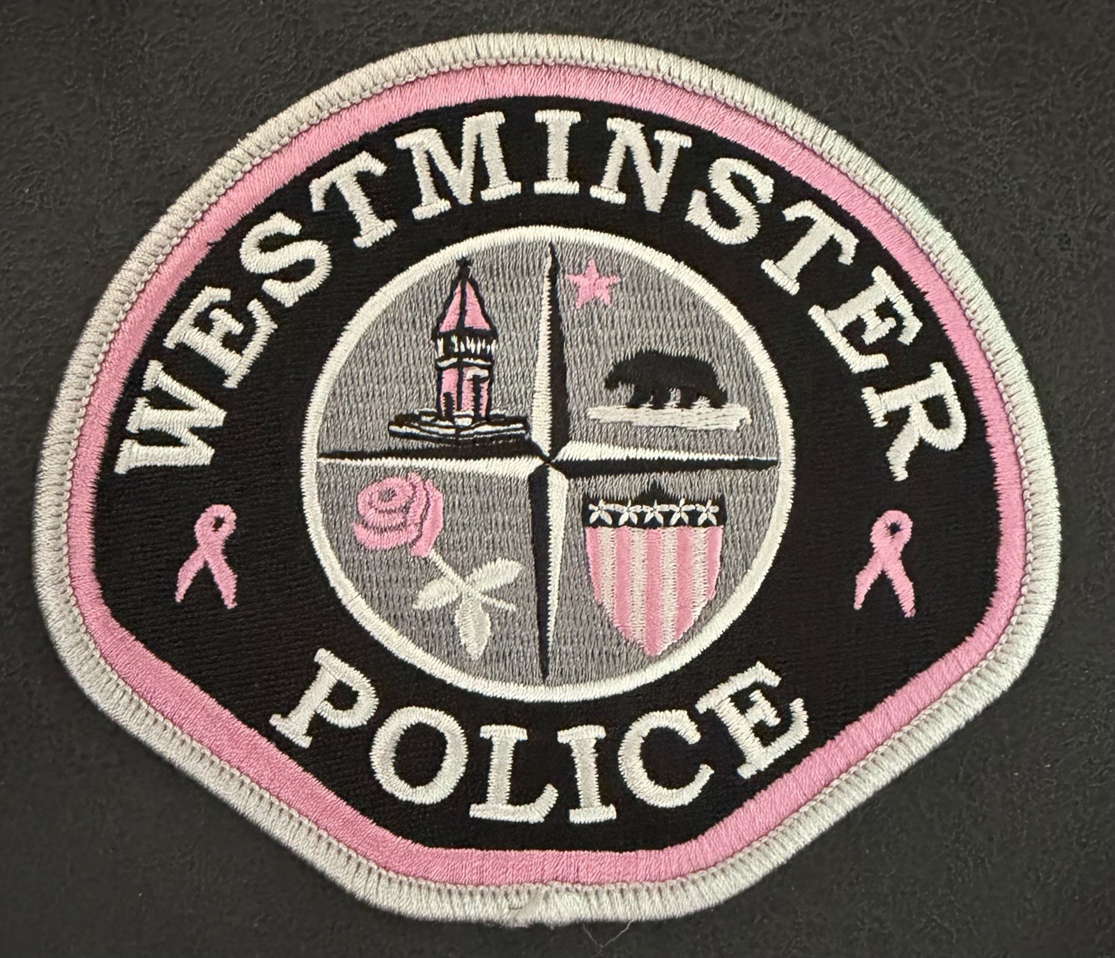 California Pink Patch. Westminister Police Dept.