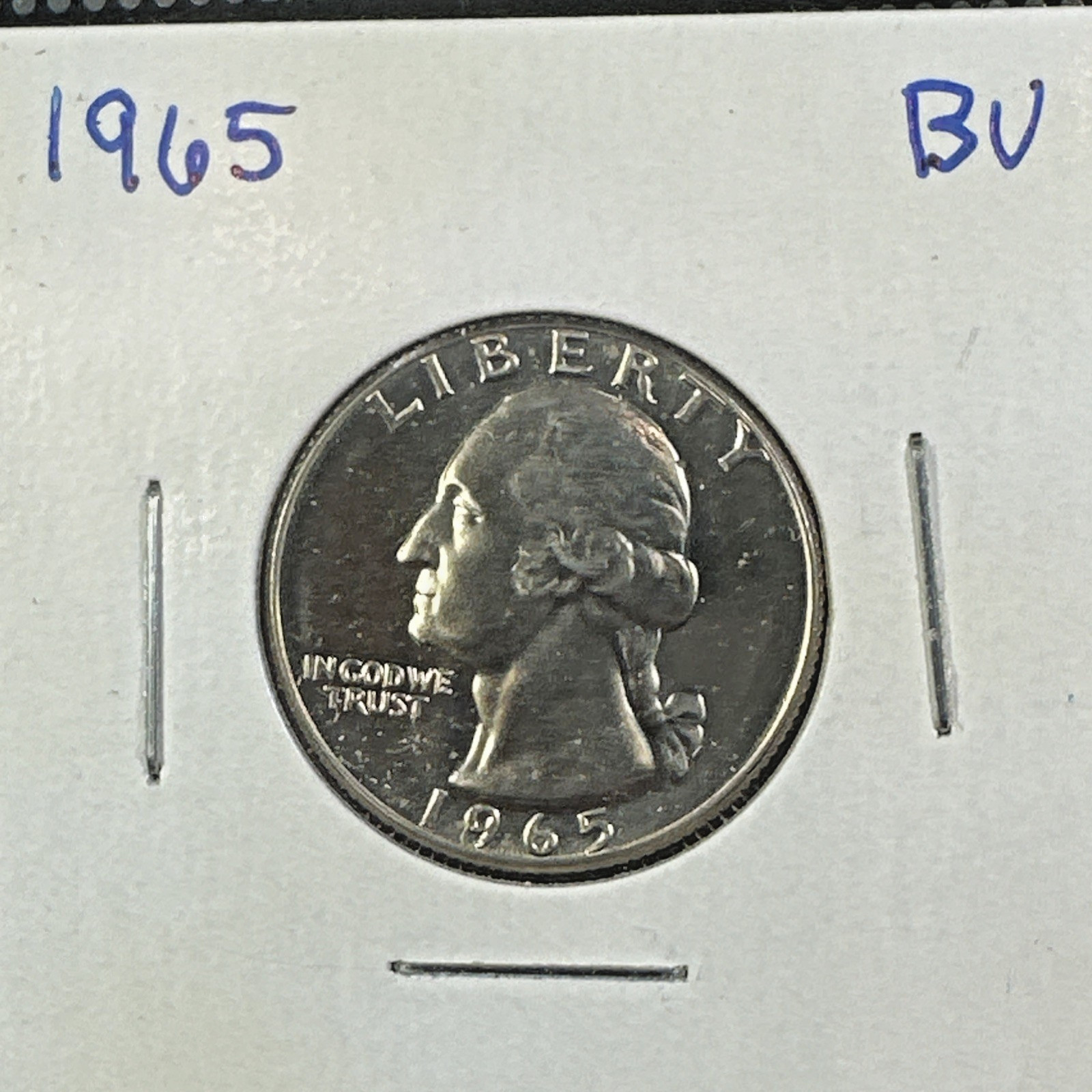 1965 Washington Quarter BU (Brilliant Uncirculated) Philadelphia Mint