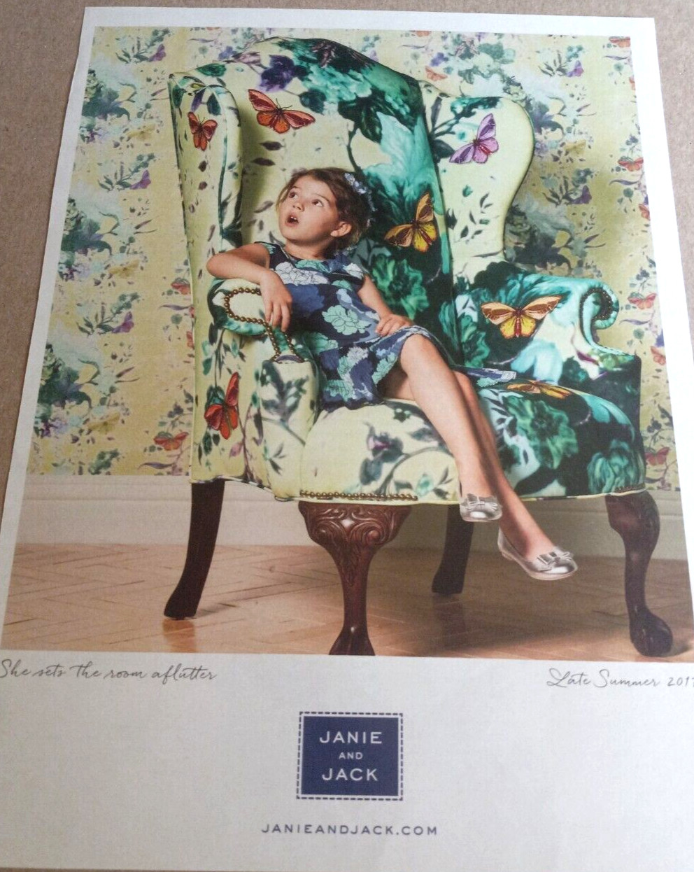 2017 print ad - Janie and Jack CUTE Little girl fashion kids clothes Advertising