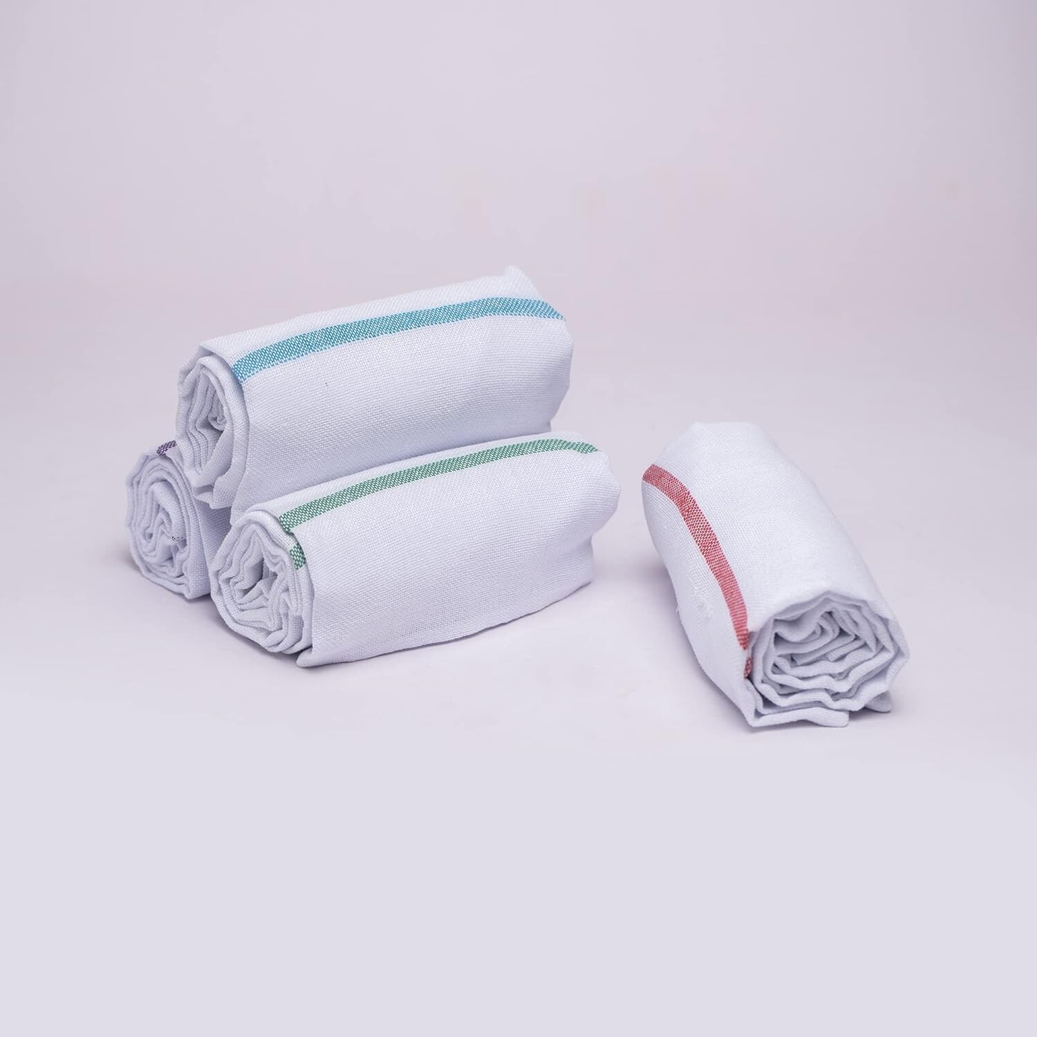 Traditional Cotton Kerala Thorthu Bath Towel (Size: 44 X 22 inch, Pack of 4)