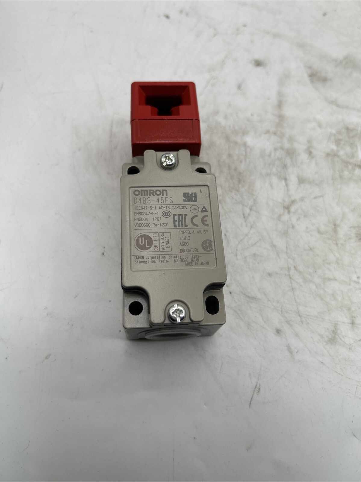 Omron D4BS-45FS Safety Interlock Switch Wired Connector See Pics 30 Day Warranty