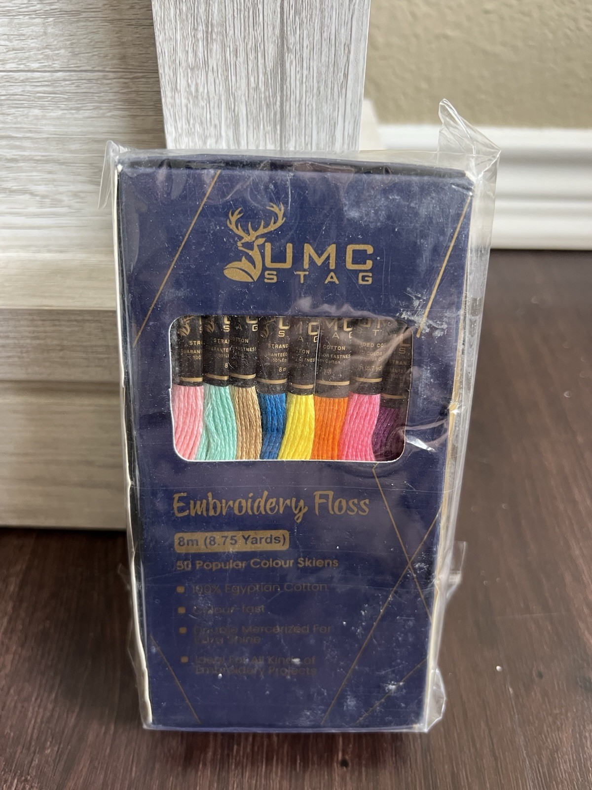 UMC STAG Pack of 50 Popular Colours Premium Embroidery Thread | 100% Egyptian