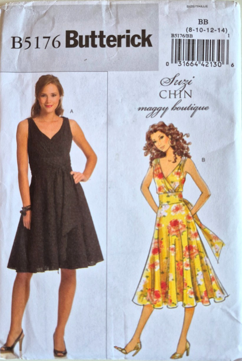 BUTTERICK PATTERN 5176  DRESSES   MISSES SIZES  8 10 12 14  UNCUT NEW 2008