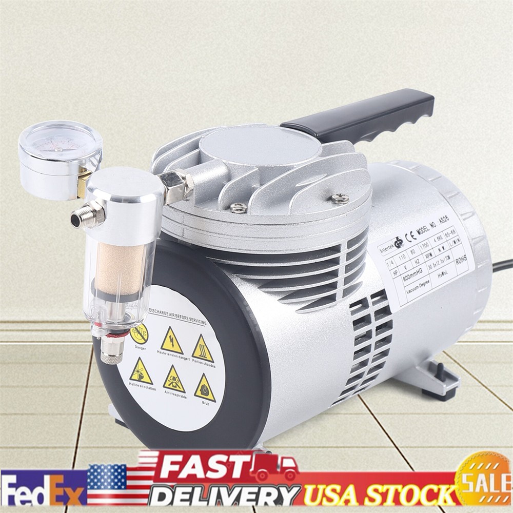 Oilless Diaphragm Vacuum Pump Industrial Small Oil Free Vacuum Suction Pump