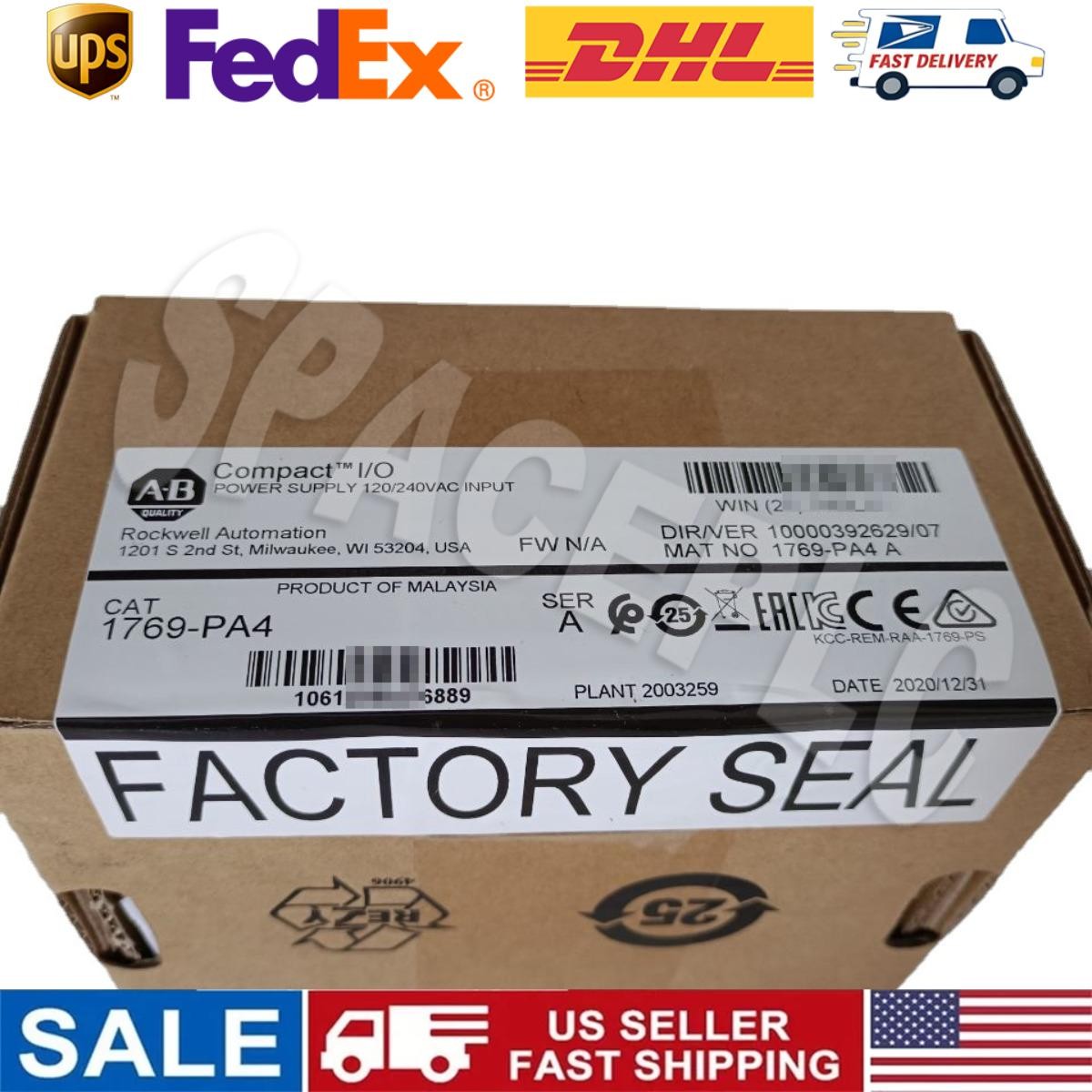 1 PCS New Factory Sealed AB 1769-PA4 /A CompactLogix Power Supply 1769PA4 In US