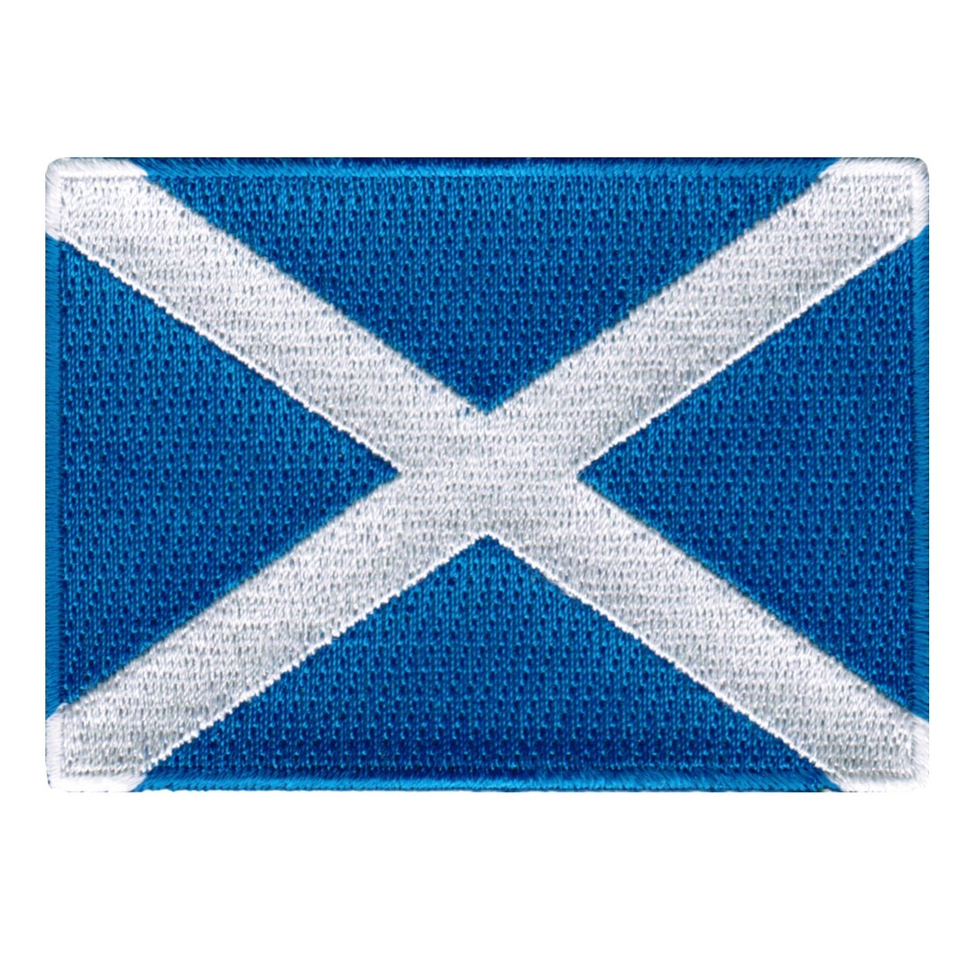 SCOTLAND FLAG PATCH embroidered iron-on SCOTTISH EMBLEM ST ANDREWS CROSS SALTIRE