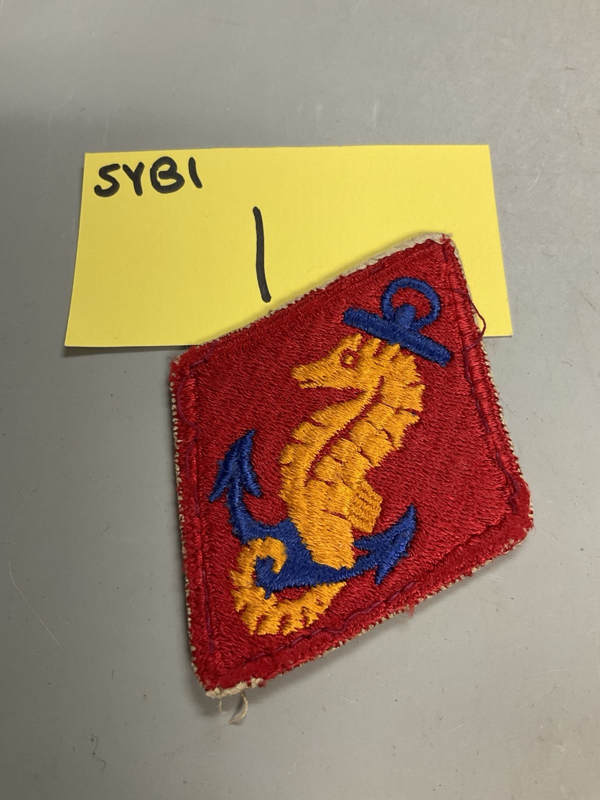WWII US USMC Ships Detachment Patch- SYB1-1