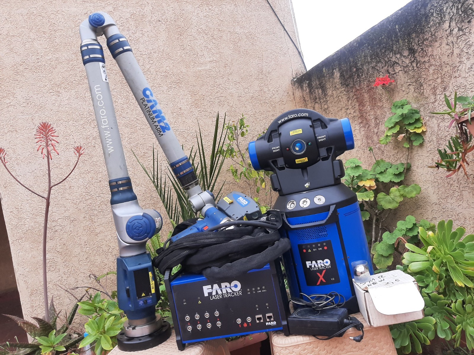 FARO Laser Tracker X V2 & Master Control Unit & FARO Arm P08 With Accessories