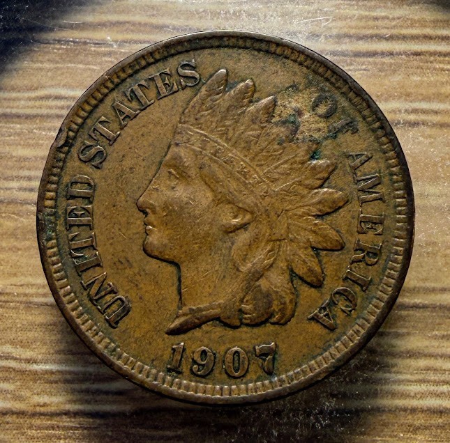 1907 Indian Head Cent - Actual Coin Shown - Free Shipping & Tracking INV#8