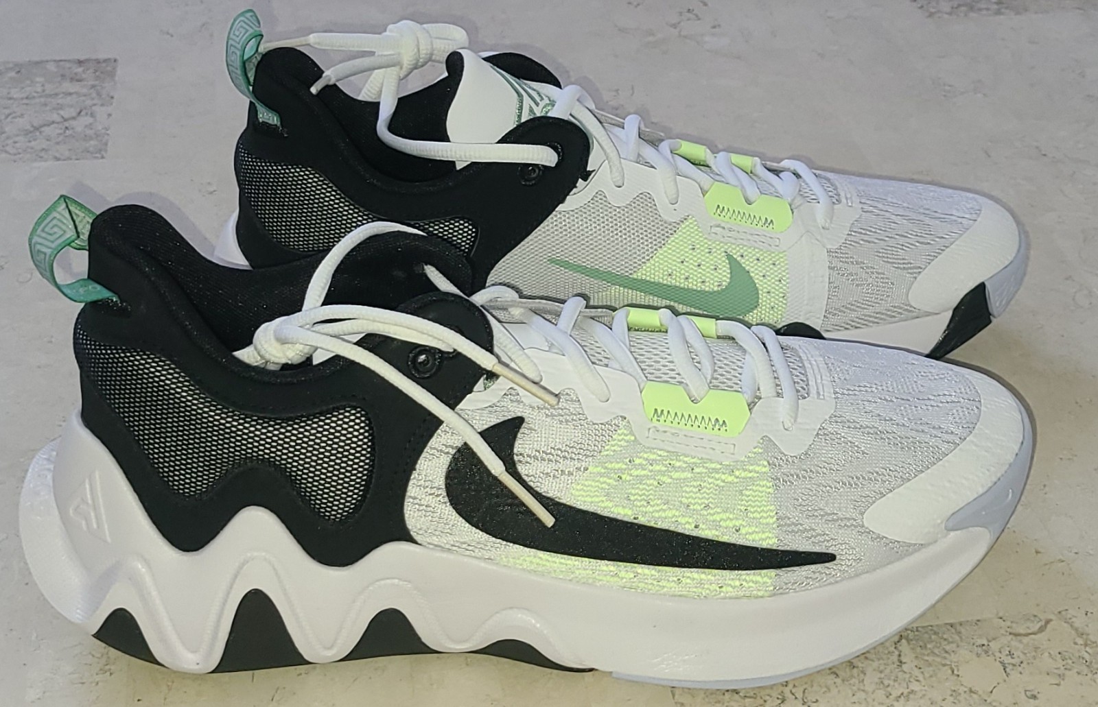 Size 10 - Nike Giannis Immortality 2 White Black Volt