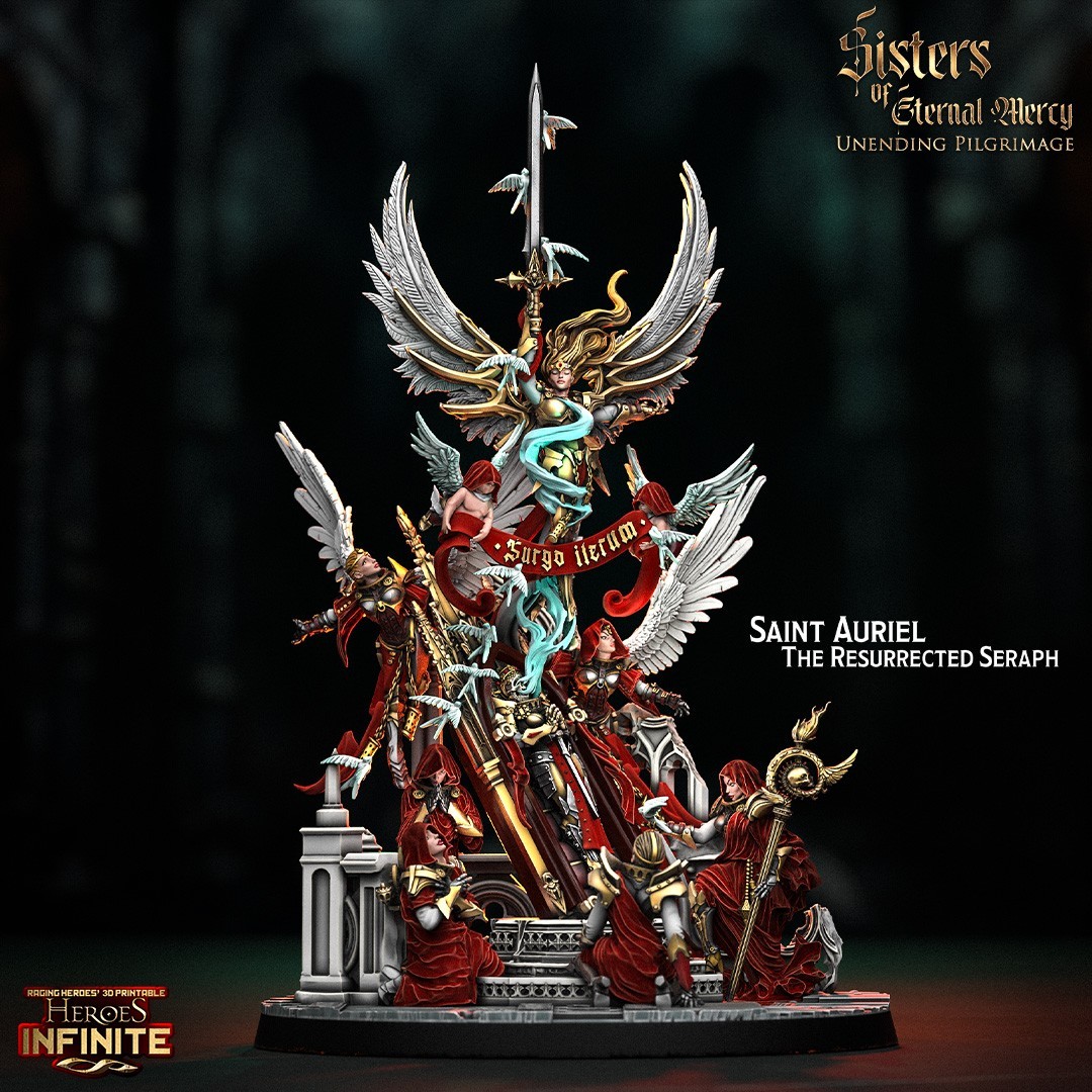 Saint Auriel, The Resurrected Seraph | Sisters of Eternal Mercy | 32mm