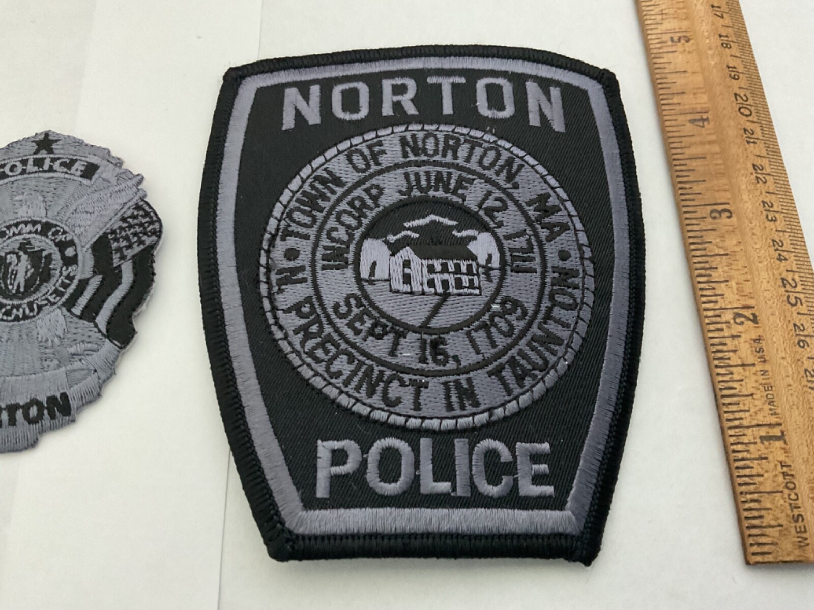 Norton Police Massachusetts collector patch set