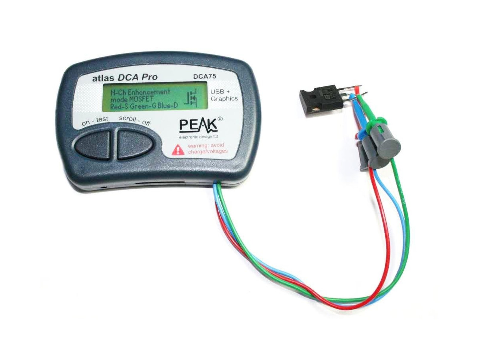 Peak Atlas DCA75 Pro Semiconductor Tester, Light Blue