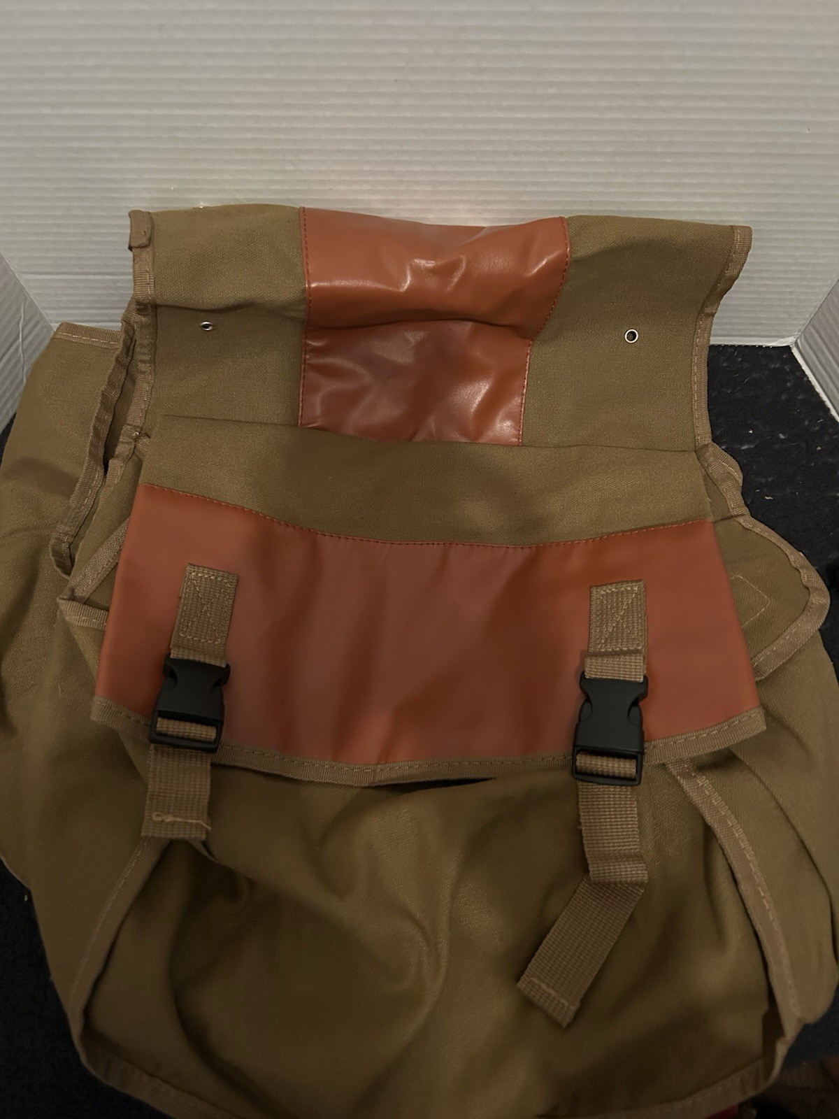 (Khaki)Portable Rear Seat Trunk Bag Large Capacity Mountain  Ta AP9