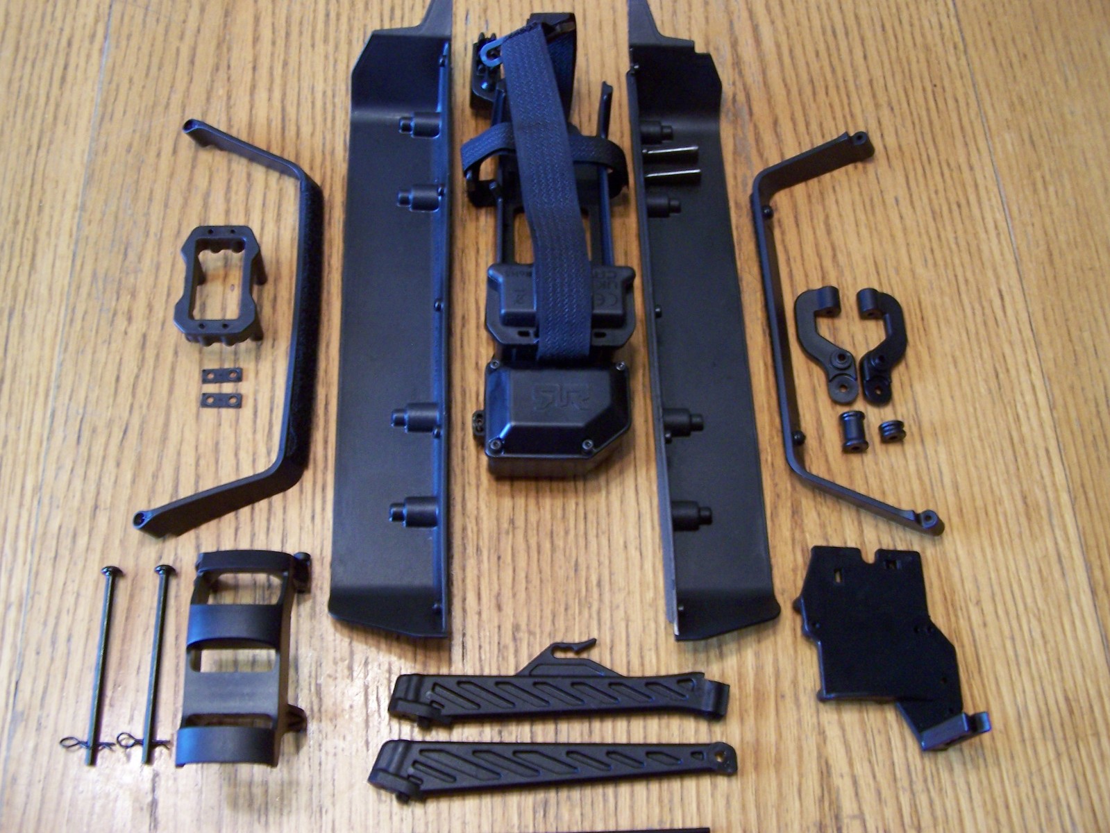 Arrma Mojave 1/7 6s BLX Battery Tray Receiver Box Chassis Side Guards Braces Esc