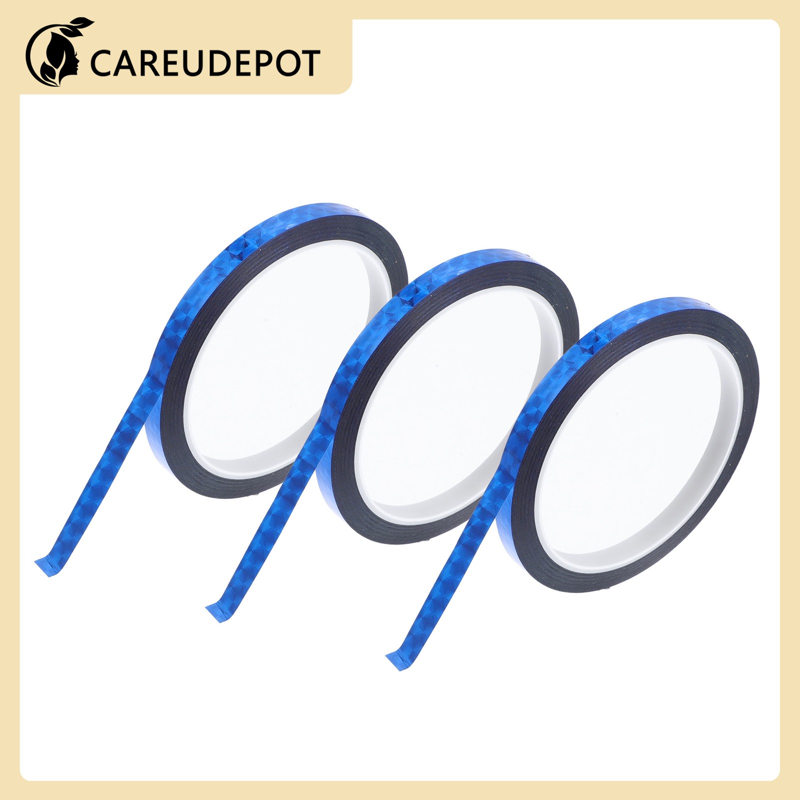 Pinstripe Tape 164.04ft x 0.31" Laser Blue 3Pcs