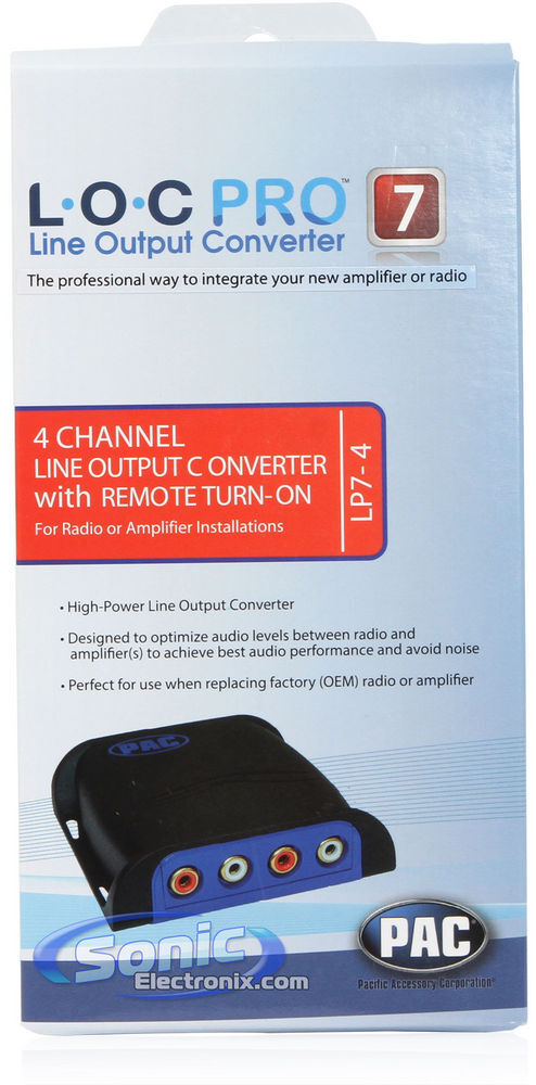 PAC LP7-4 L.O.C. 4-Channel Line Output Converter with Remote Turn On