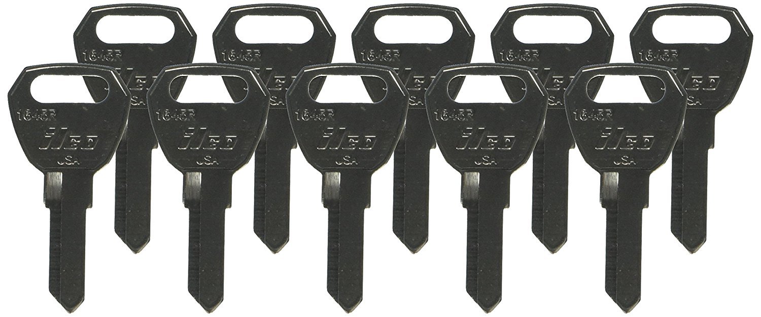 LOT OF 10  Ilco 1645R Key Blank Various hitch, receiver lock Fulton Hitch, ETC.