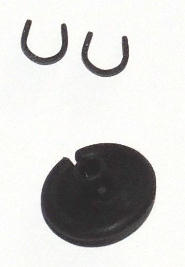4 - BLACK FLEXIBLE STRING KISSER BUTTON BUTTONS W Clips  Archery Bow Bowstring