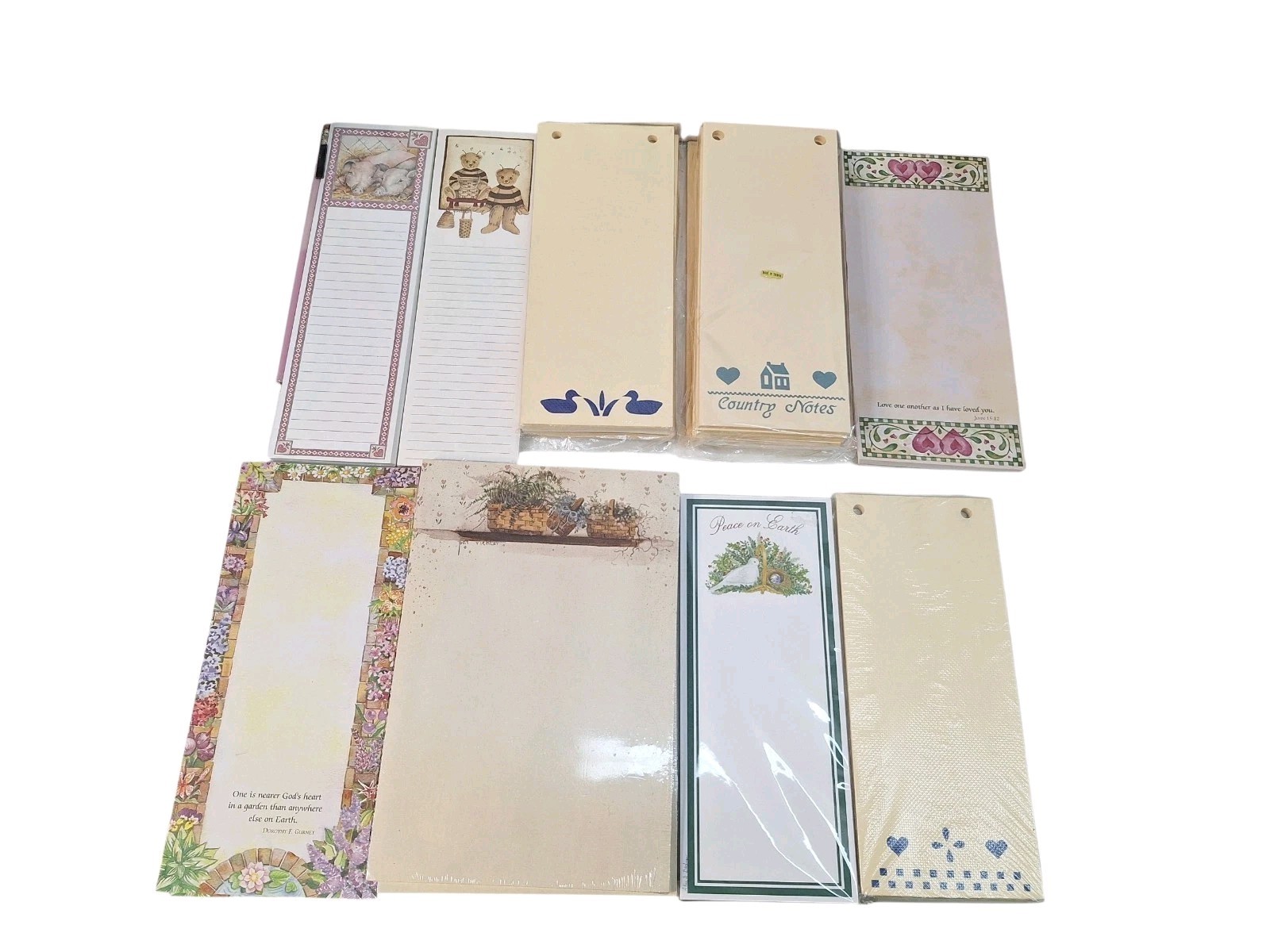 NOS Vtg Country Cottage Core Note Pads