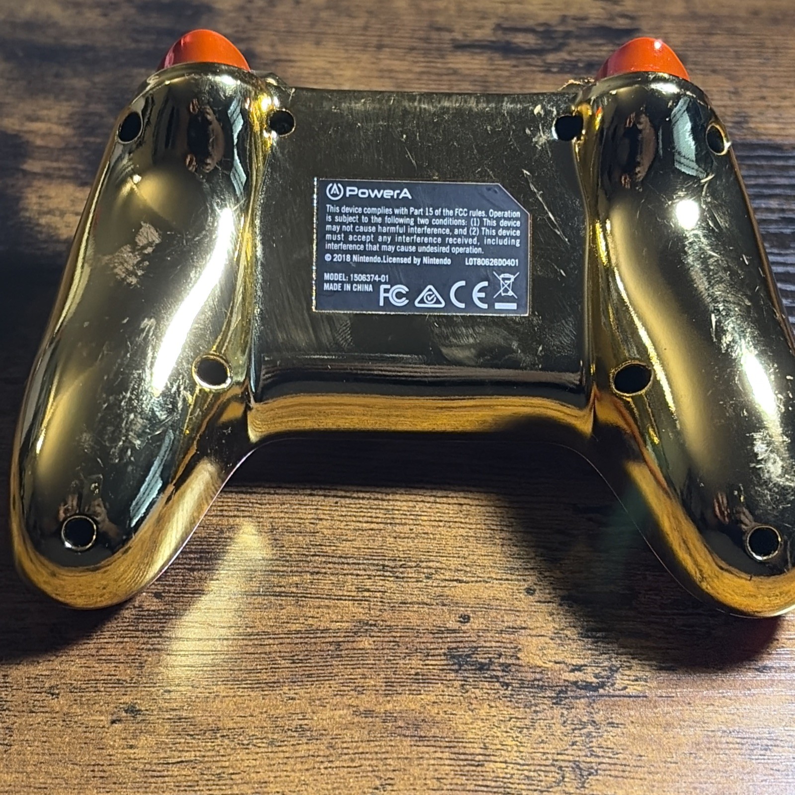 Metroid Red & Gold Samus Power A PowerA Wired Controller Nintendo Switch