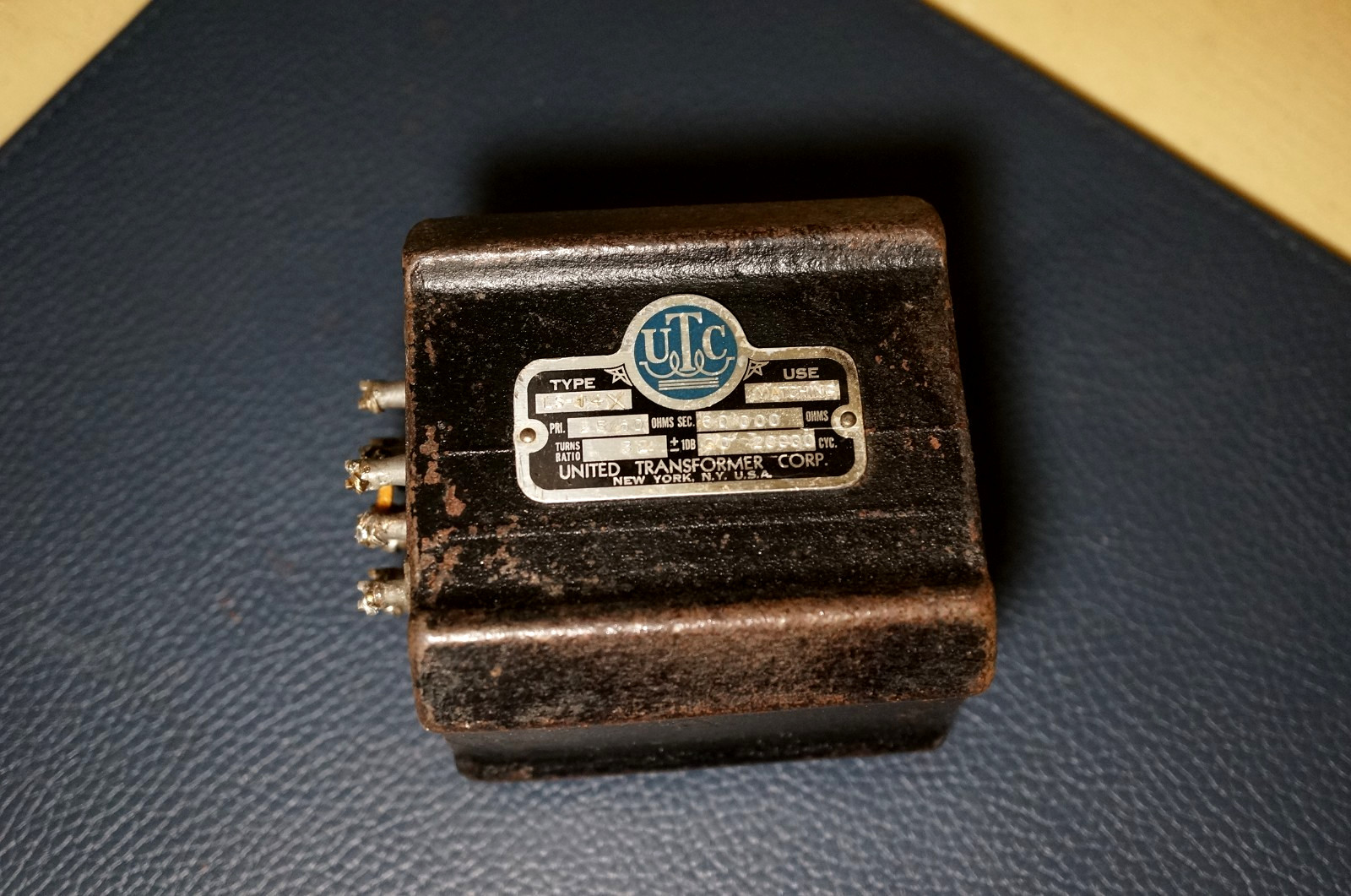 1 - VINTAGE UTC EARLY TYPE  LS-14X  14 INPUT TRANSFORMER