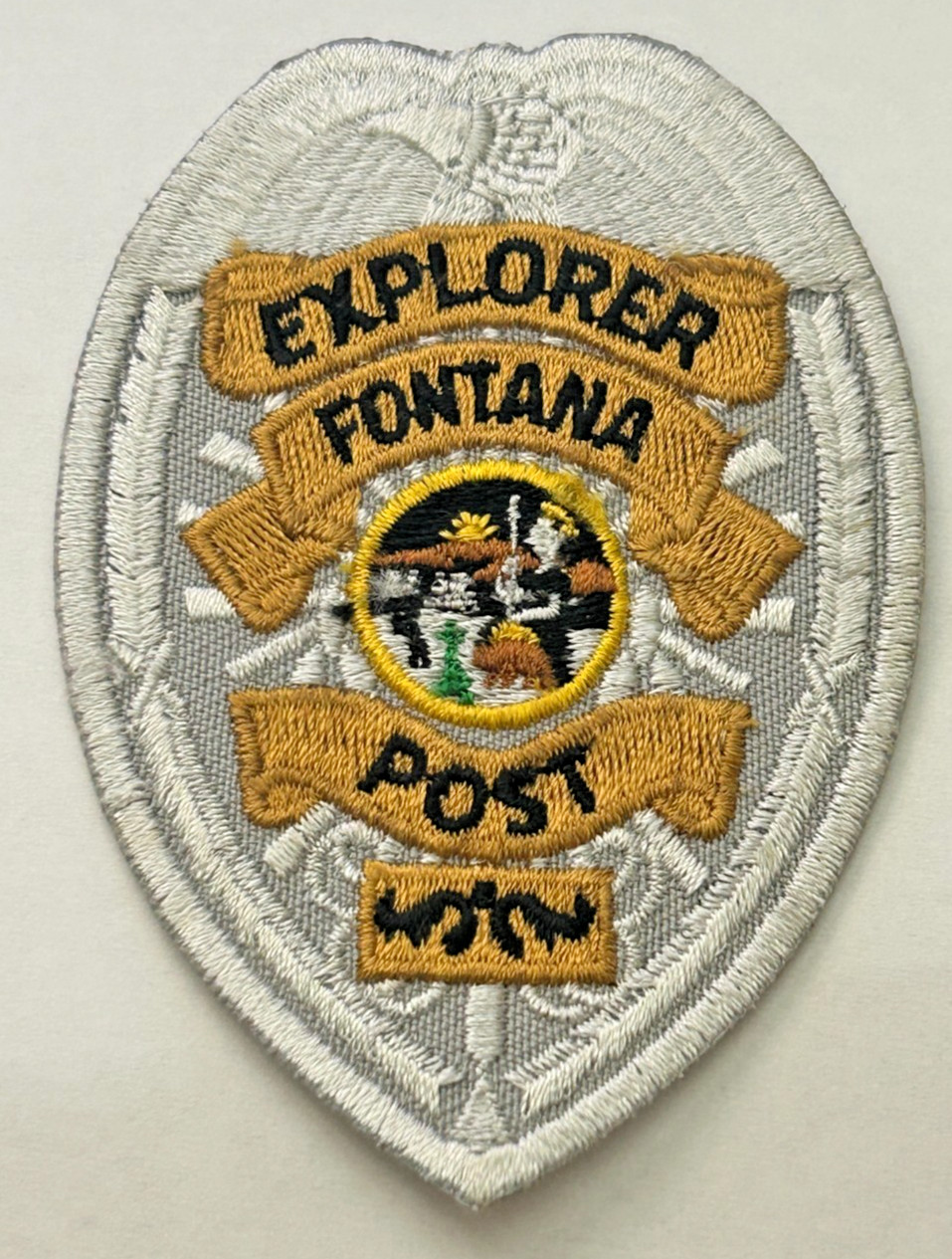 Vintage Fontana California Police Explorer 3" Hat Vest Patch Unused