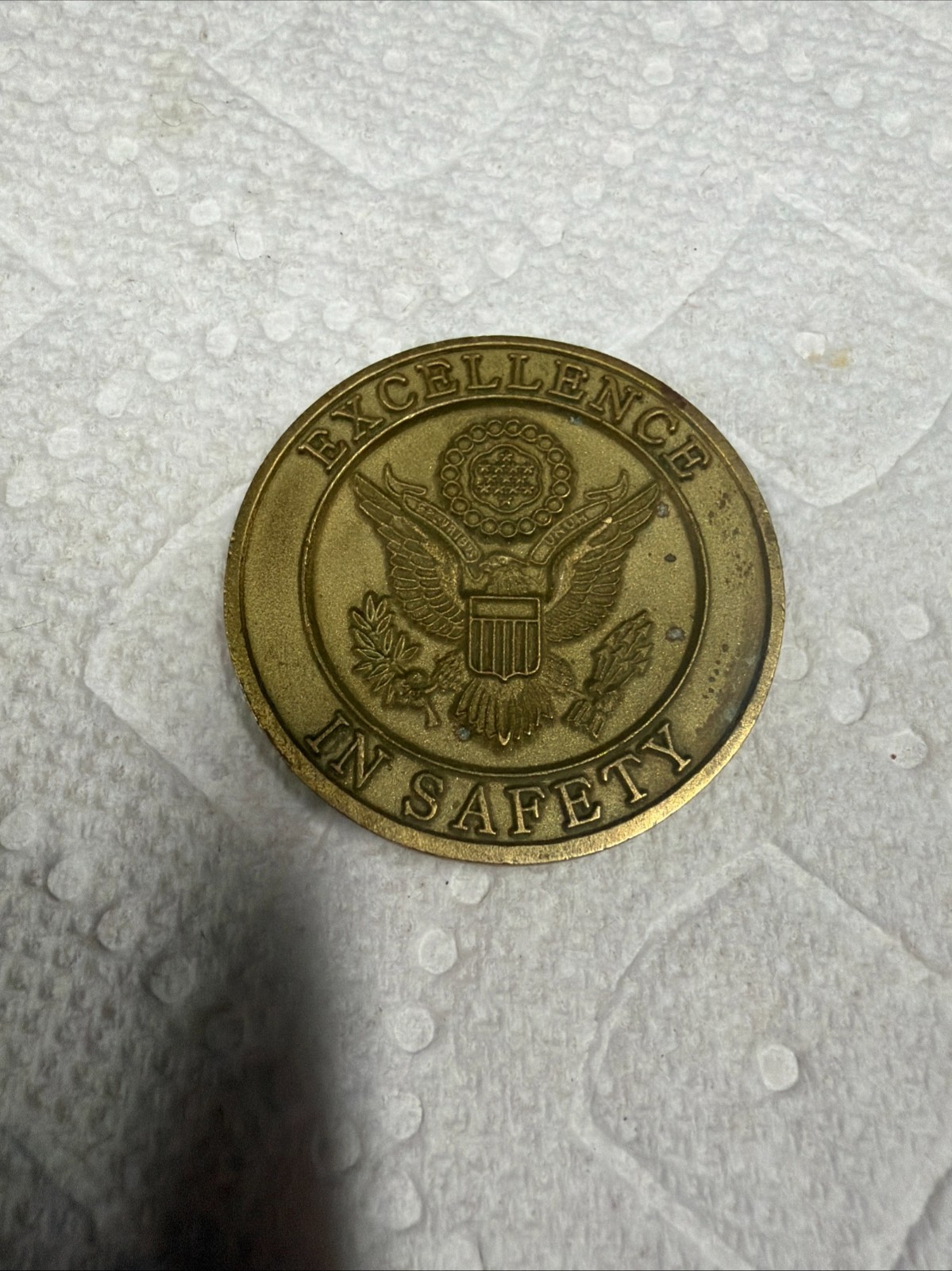 CHALLENGE COIN 1ST INFANTRY DIVISION BIG RED ONE EXCELLENCE IN SAFTY