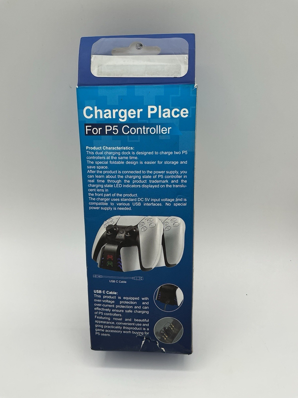 PS5 Controller Charger Place Stand DualSense Station Dock PlayStation- BB 39