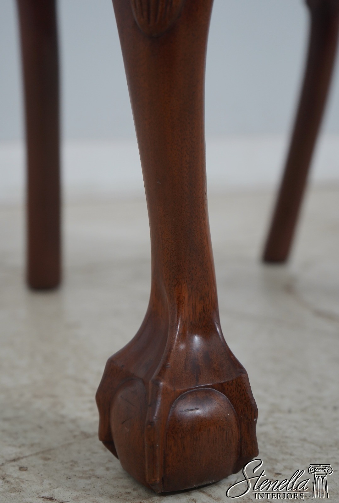 65223EC: Pair Bench Made Chippendale Mahogany Side Chairs