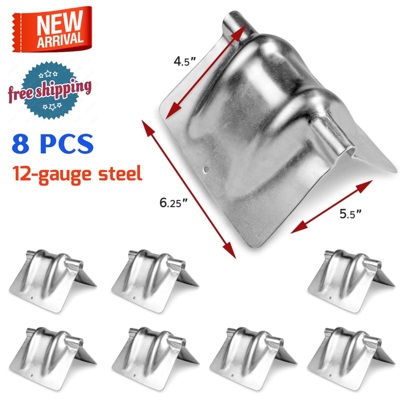 Steel Corner Edge Protectors for Tie-Downs Flatbed Chain Cargo Load Hauling Coil