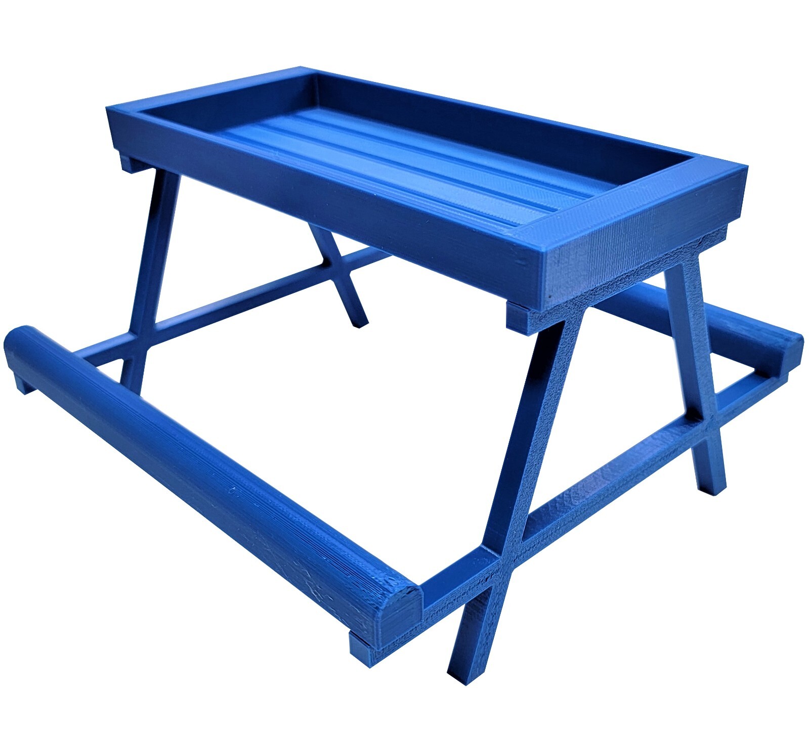 RITE FARM PRODUCTS 7 INCH LONG BABY CHICK PICNIC TABLE BLUE FEEDER CHICKNIC USA