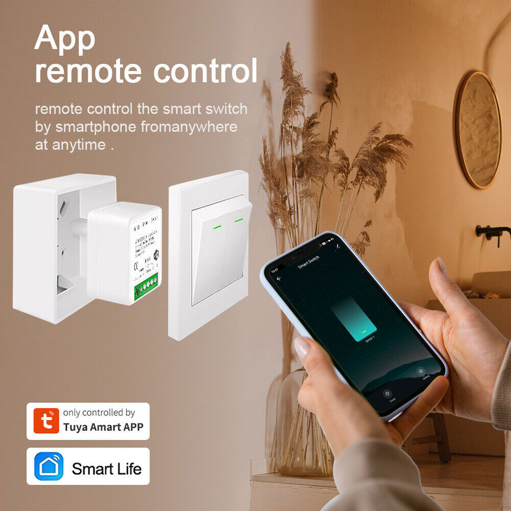 Tuya Zigbee WiFi Mini Smart Switch Module 16A DIY Wireless Relay Timer For Alexa
