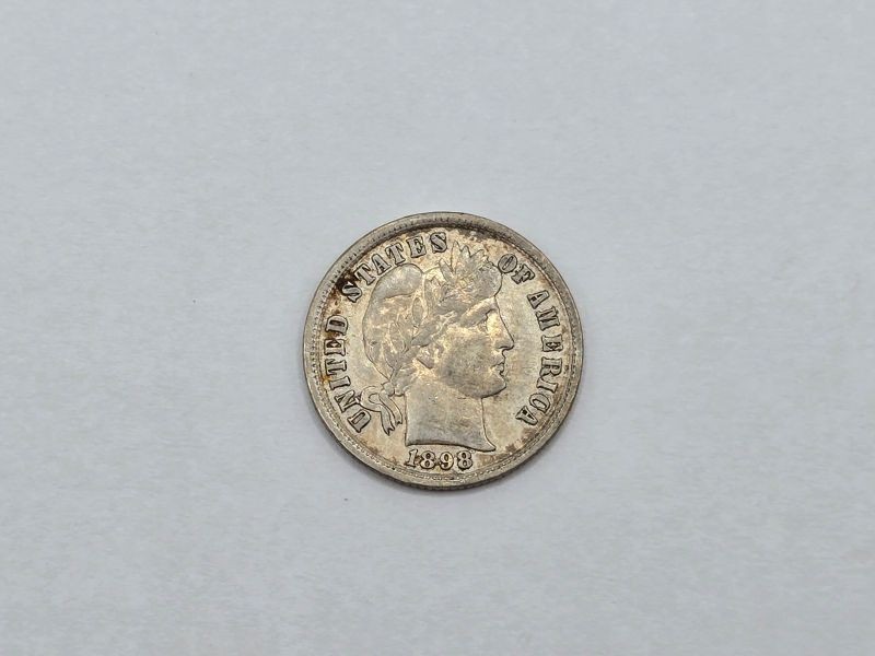 1898 Barber Silver Dime Extremely Fine 101215