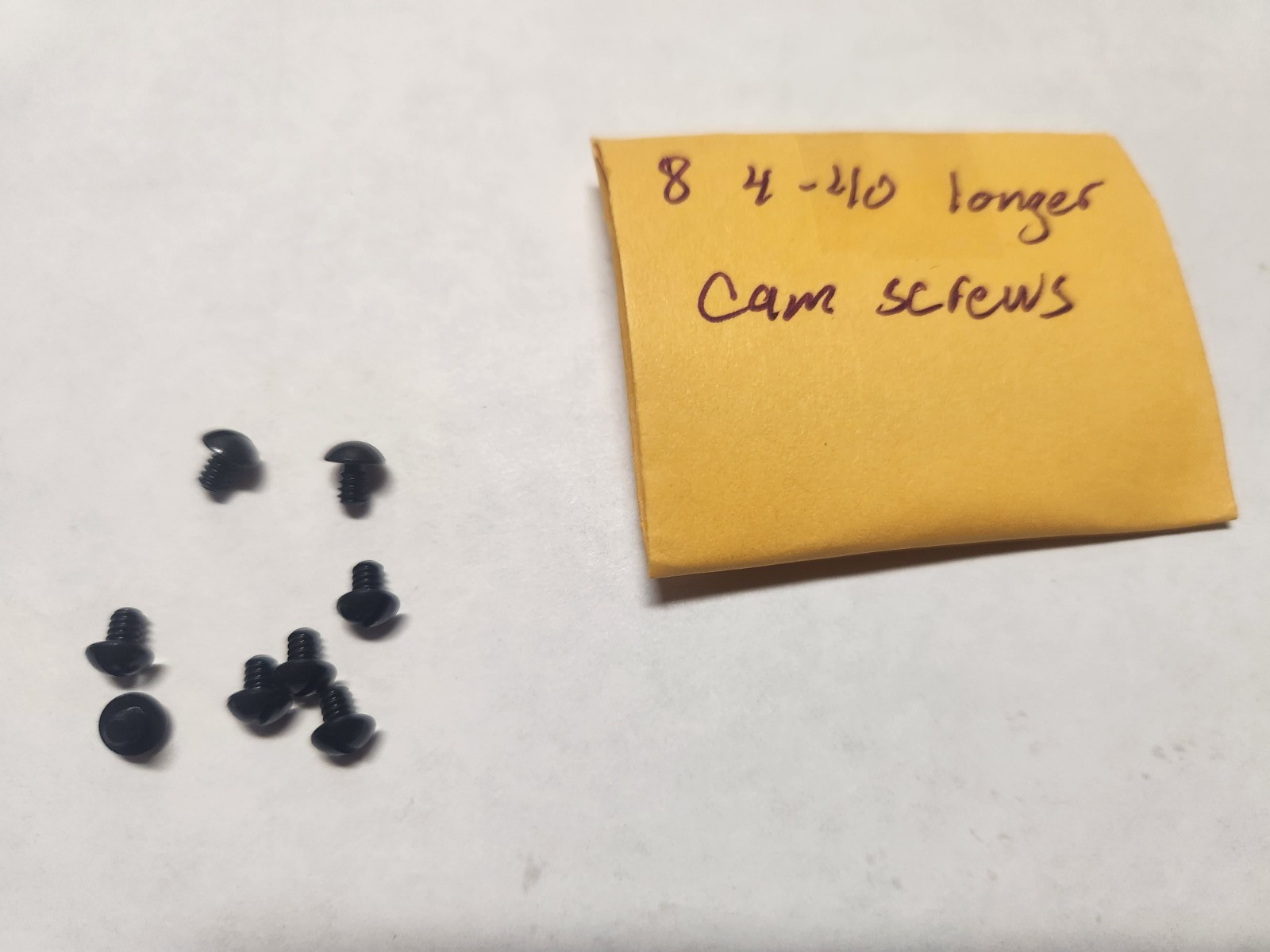 8 4-40 Longer  Black Oxide Cam Plate Screws for Benji/Sheridan Pistols & Rifles