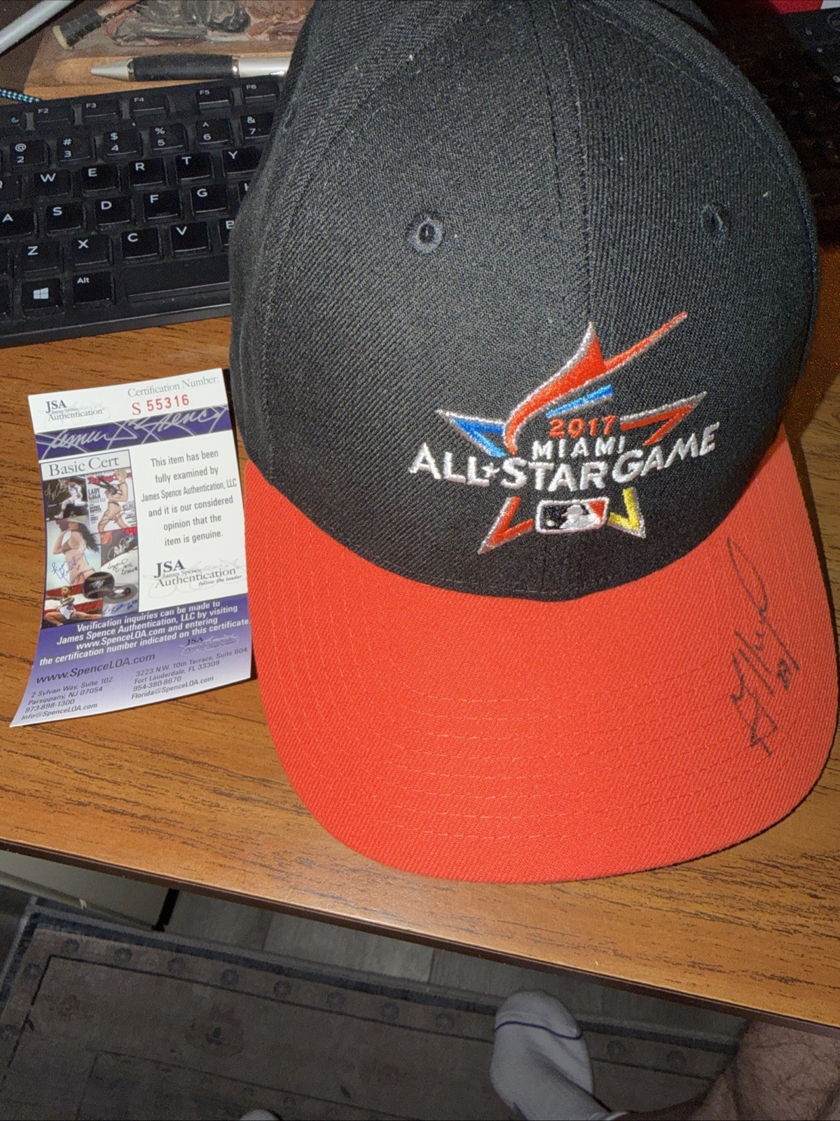 José Altuve Signed All-Star Game Cap JSA Authenticated
