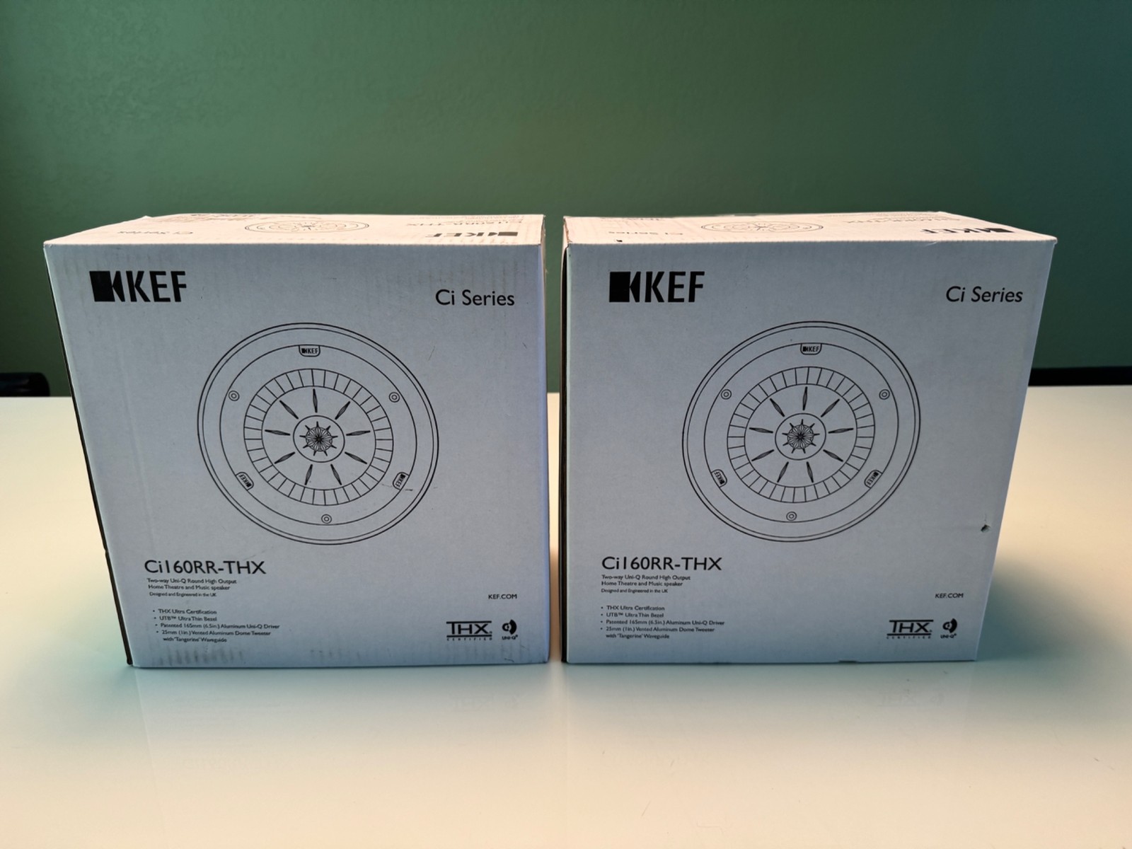 Brand New KEF Ci160RR-THX X 2 In-Ceiling Speakers