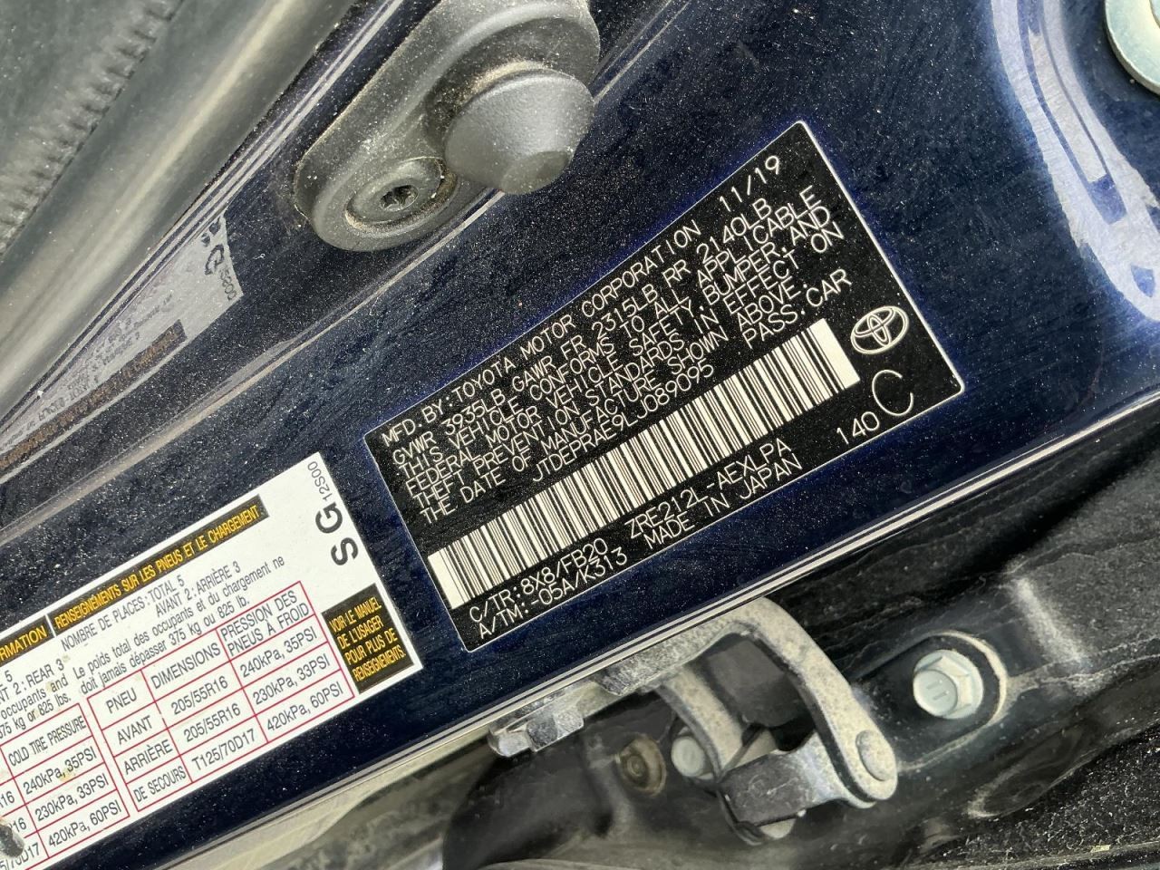 COROLLA 2020 Glove Box 5020809