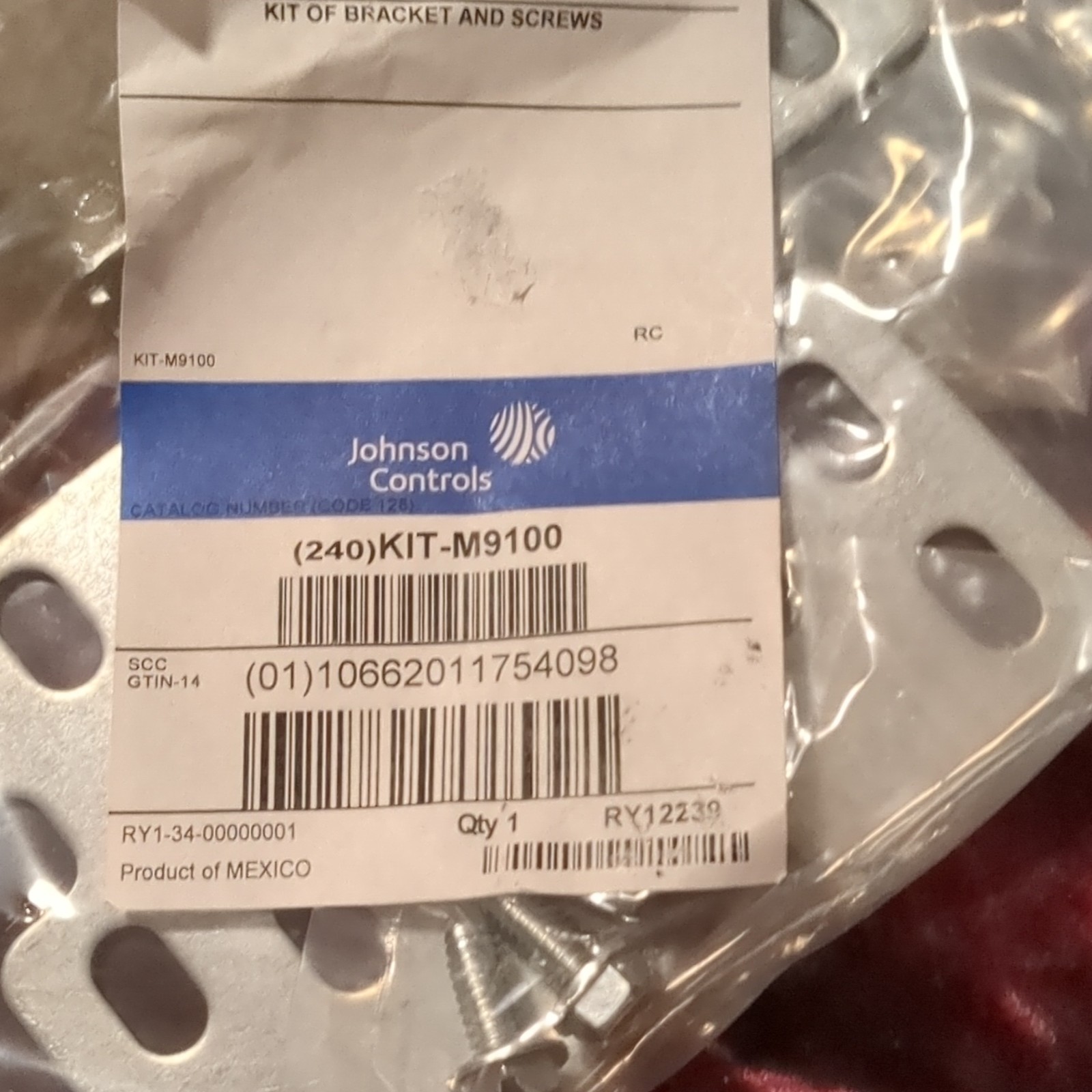 Johnson Controls M9124-AGC-2 Non-Spring Return Damper Actuator 24V w/KIT