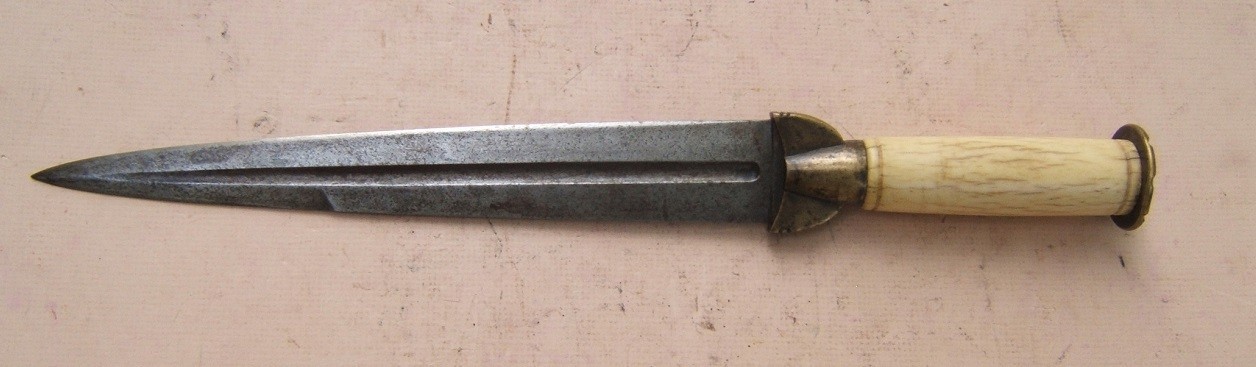VICTORIAN/EDWARDIAN PERIOD COPY OF A 15TH CENTURY SCOTTISH BOLLOCK DAGGER/DIRK