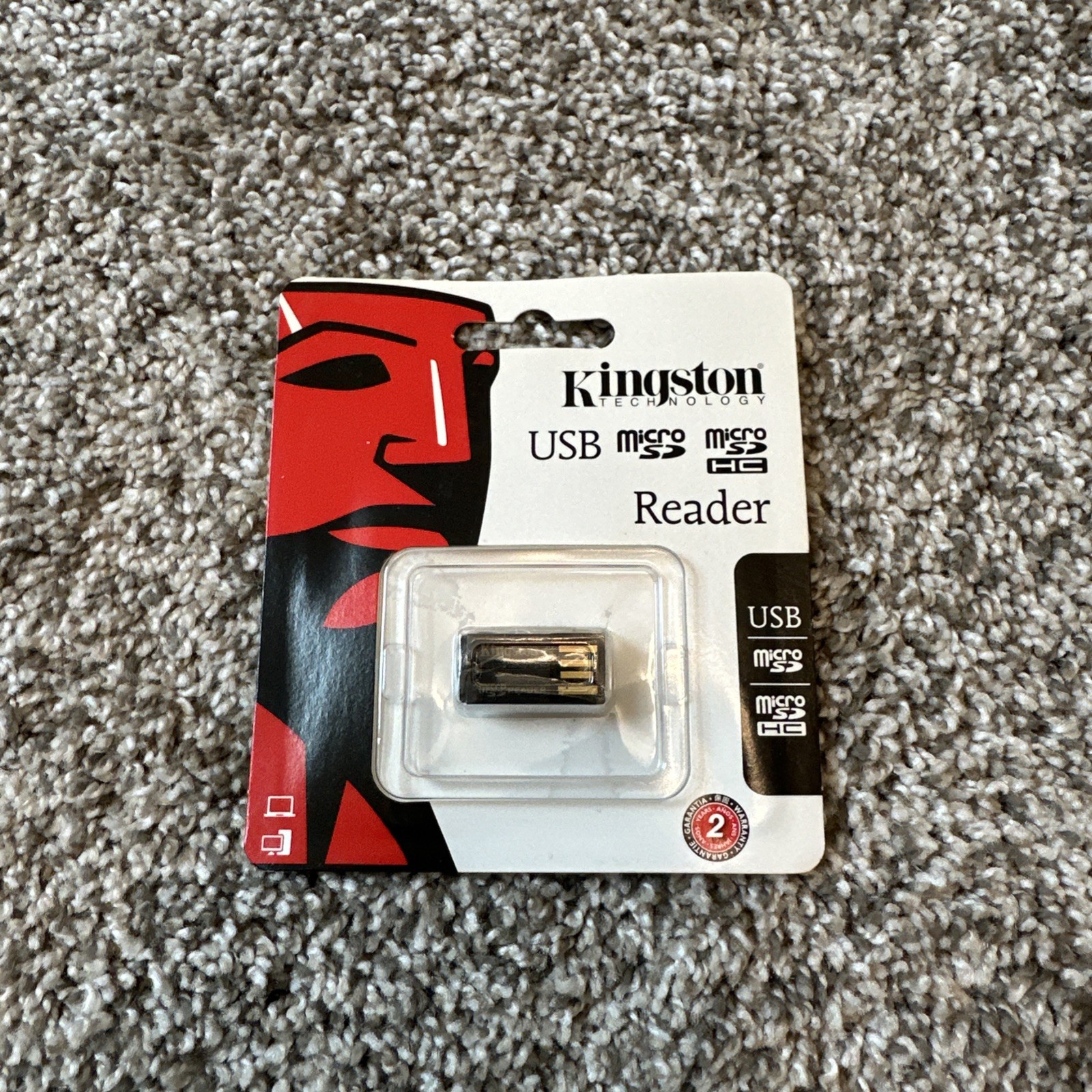 Kingston Memory Card Reader USB, Micro SD, Micro SD HC New