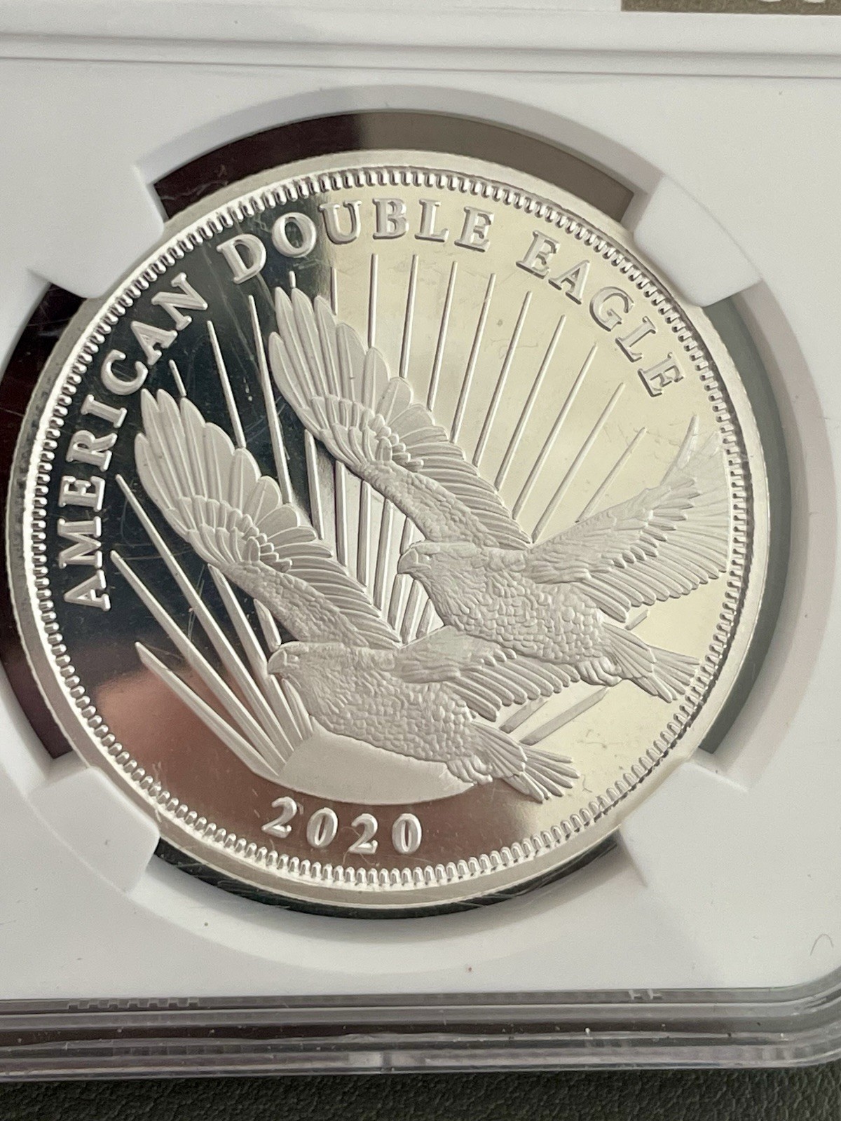 Cook Islands 2020 1/2 oz Silver $2 American Double Eagle Proof PF70 UC NGC (F207
