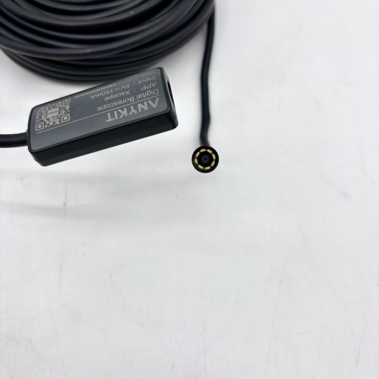 Anykit Mobile 15ft IP67 Digital Borescope Inspection Camera for iPhone/Android