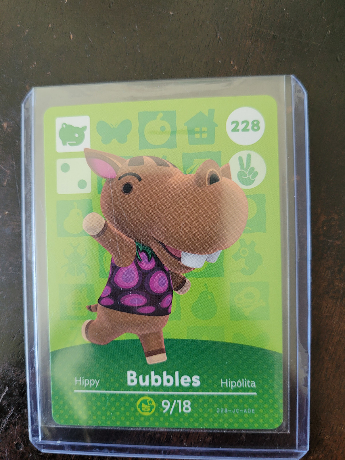 Bubbles # 228 Animal Crossing Amiibo Card Series 3 Mint!! Never used!