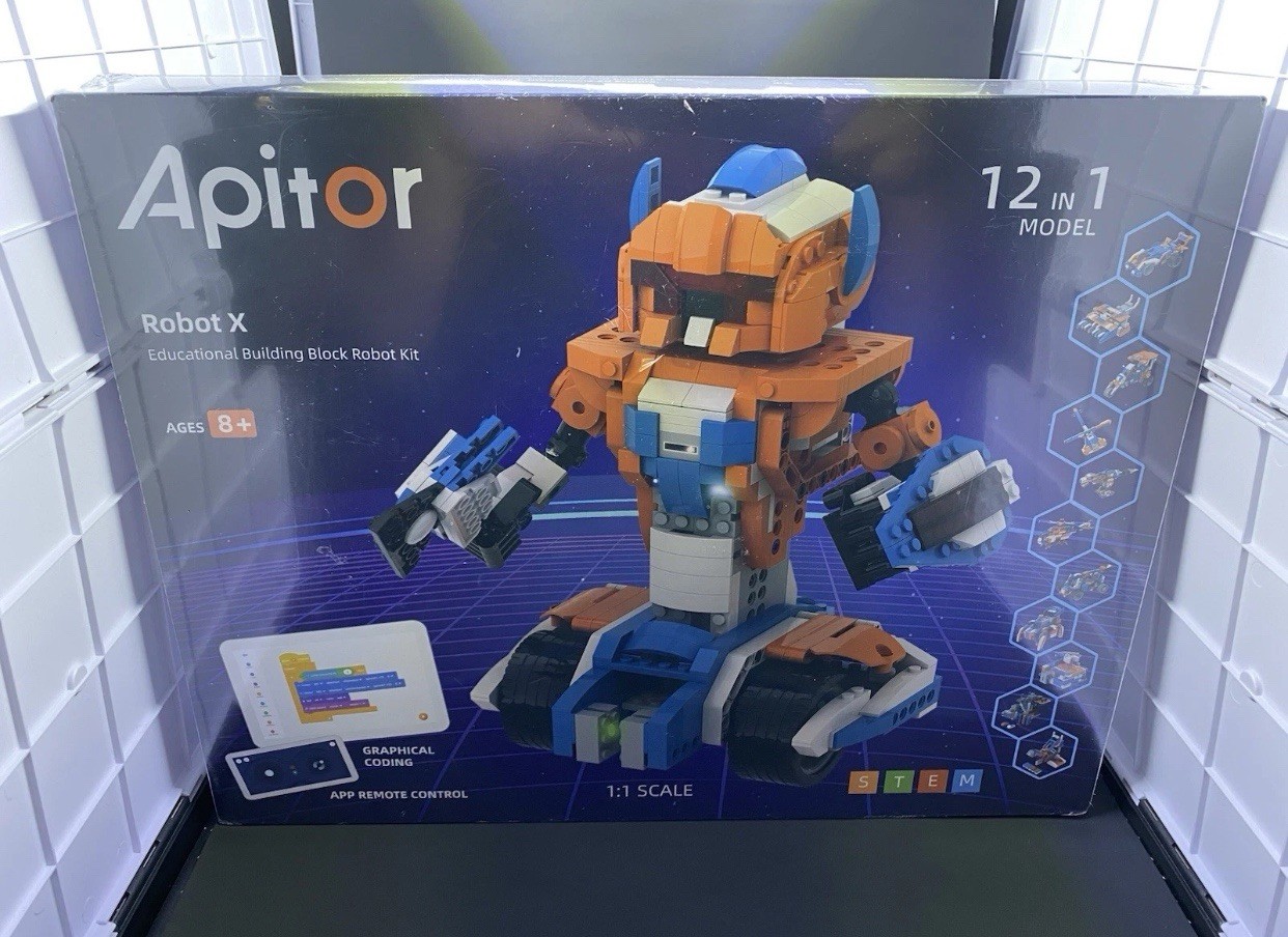 Apitor Robot X STEM Coding Kit 12-in-1 Programmable App Control Robot Sealed