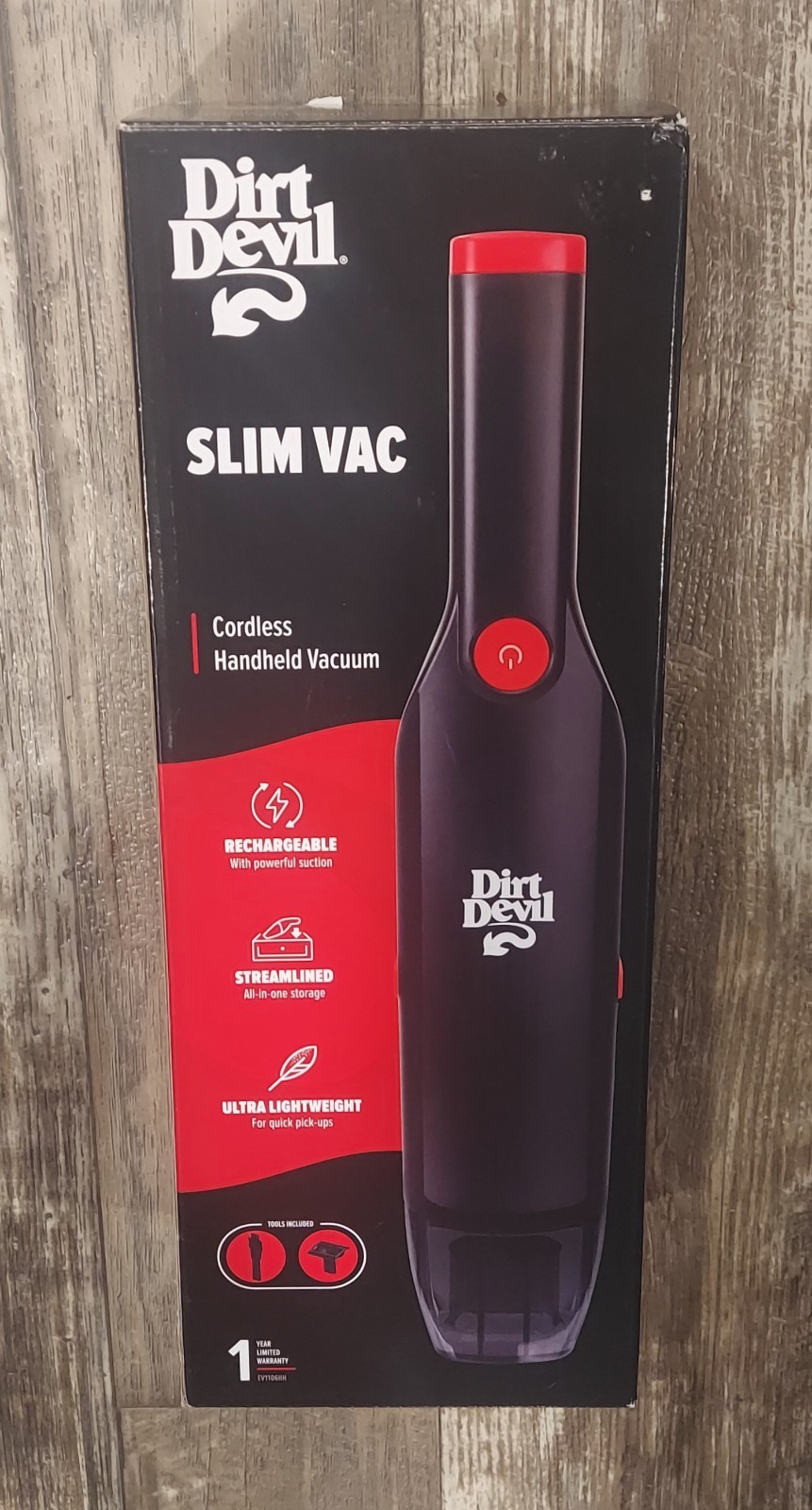 Dirt Devil Cordless Rechargeable Handheld Slim Vacuum EV1106HH w/Storage Dock 🆕