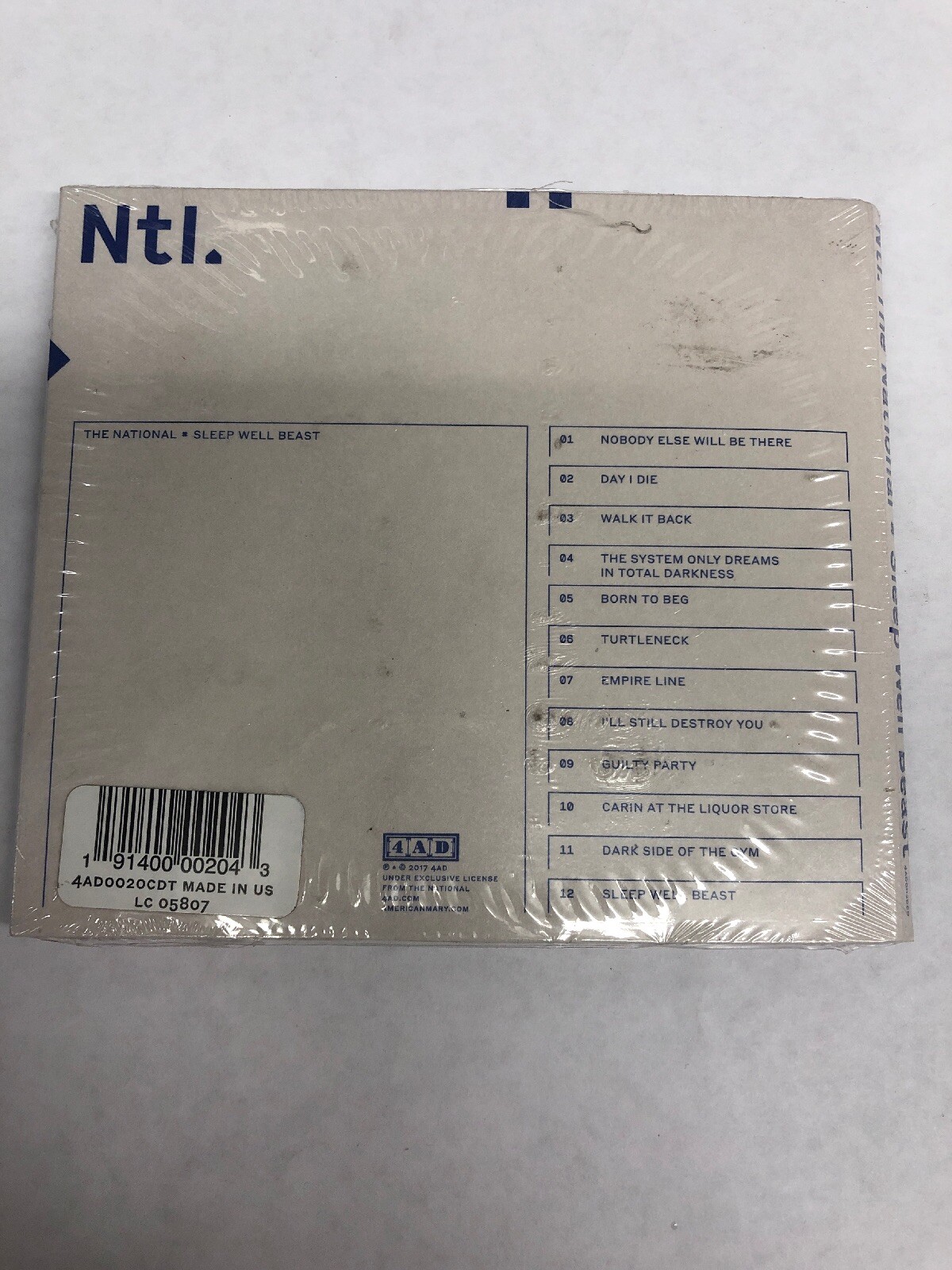The National - Sleep Well Beast Target Exclusive CD With Patch NEW